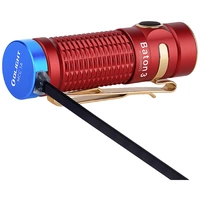 OLight Baton 3 Red LED Taschenlampe akkubetrieben 1200 lm 33 h 53 g OLight Baton 3 Red LED Taschenlampe akkubetrieben 1200 lm 33 h 53 g