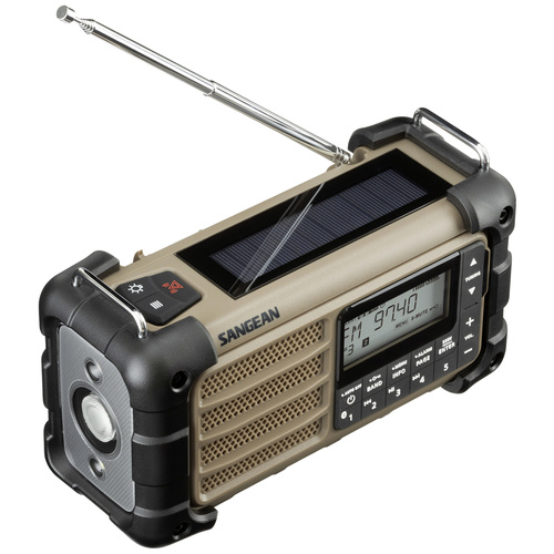 Sangean MMR-99 Outdoorradio UKW Notfallradio, Bluetooth® Solarpanel, spritzwassergeschützt, staubdi