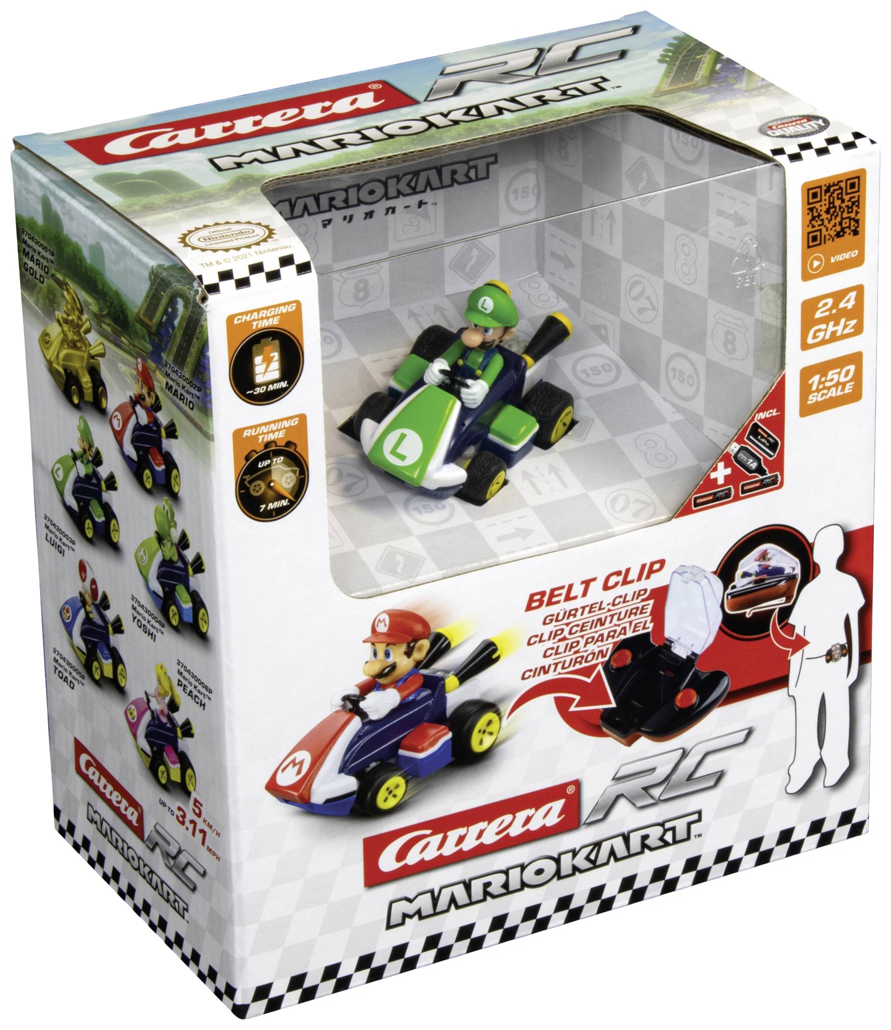 Carrera RC 370430003P Luigi RC Einsteiger Modellauto Elektro Rennwagen