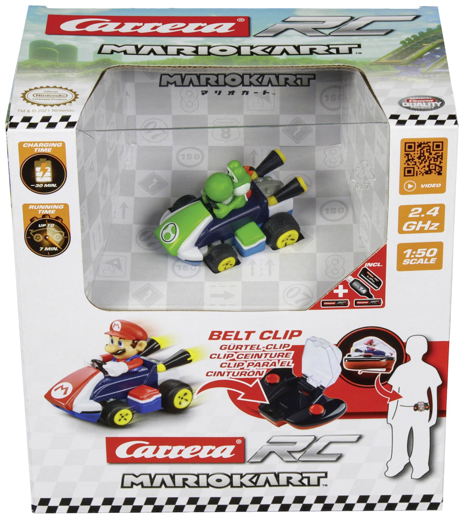 Carrera RC 370430004P Yoshi RC Einsteiger Modellauto Elektro Rennwagen