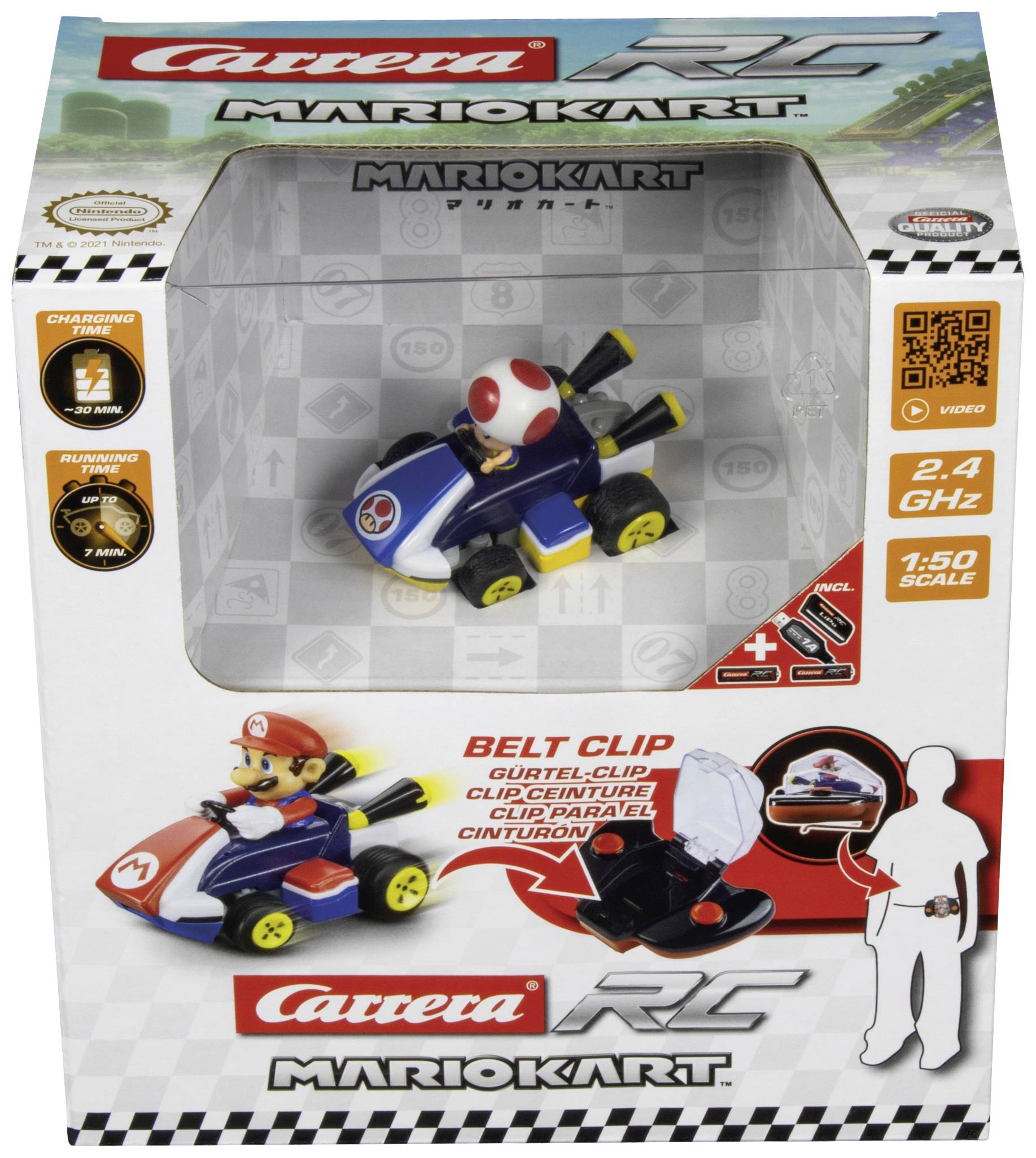 Carrera RC 370430005P Toad RC Einsteiger Modellauto Elektro Rennwagen