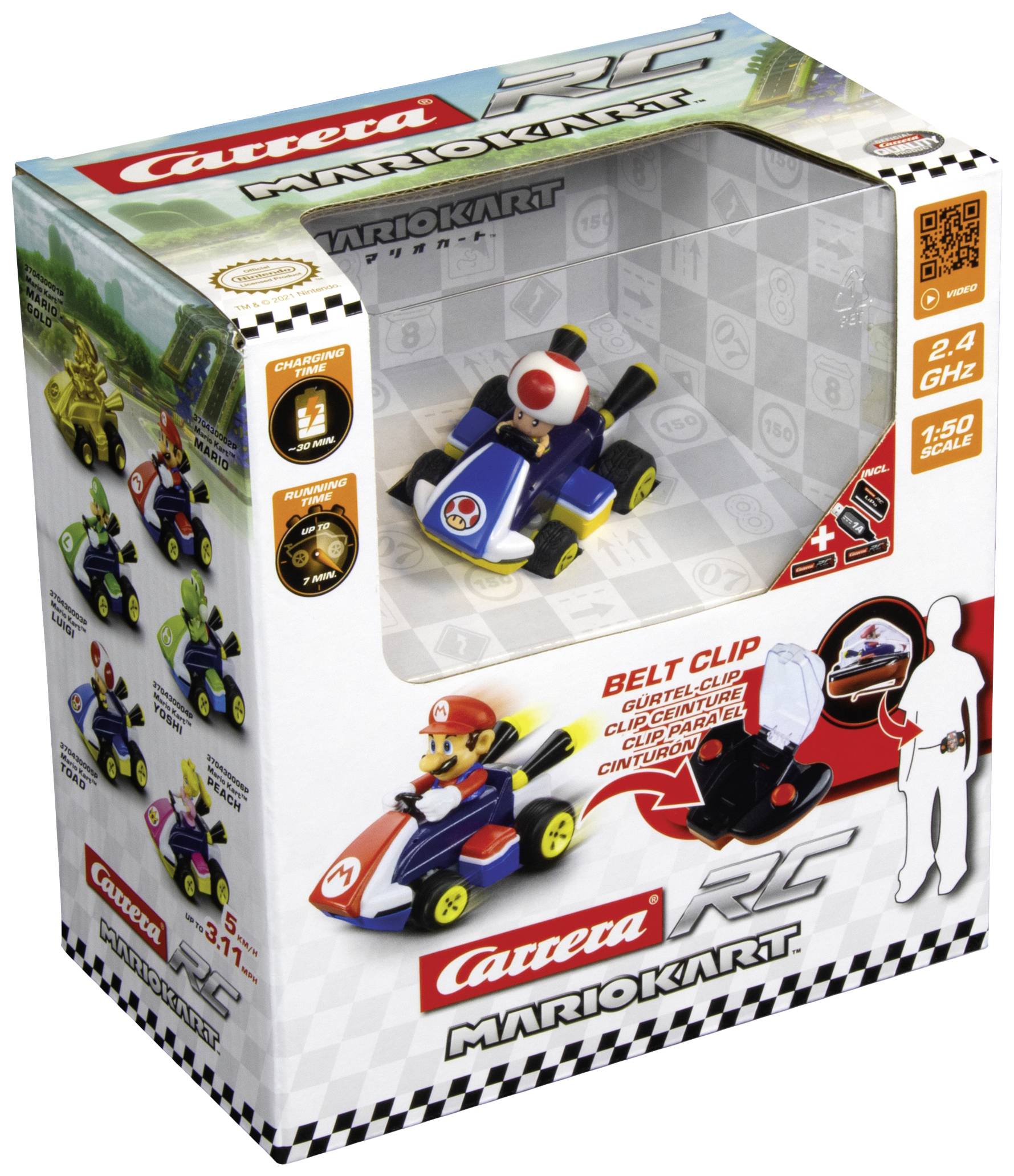 Carrera RC 370430005P Toad RC Einsteiger Modellauto Elektro Rennwagen