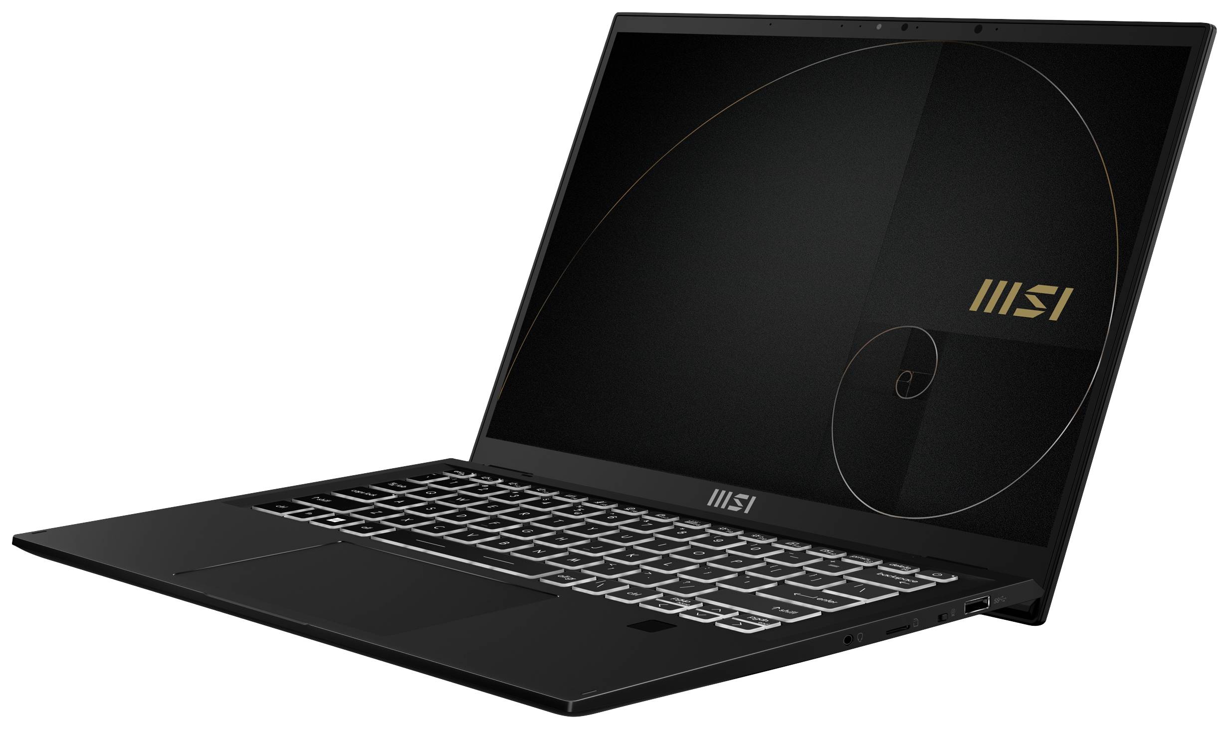 MSI Notebook Summit E14 Evo A12M-050 35.6 cm (14 Zoll) Full-HD+ Intel® Core™ i7 1280P 16 GB RAM 1 TB SSD Deutsch, QWERTZ Schwarz 0014F1-05