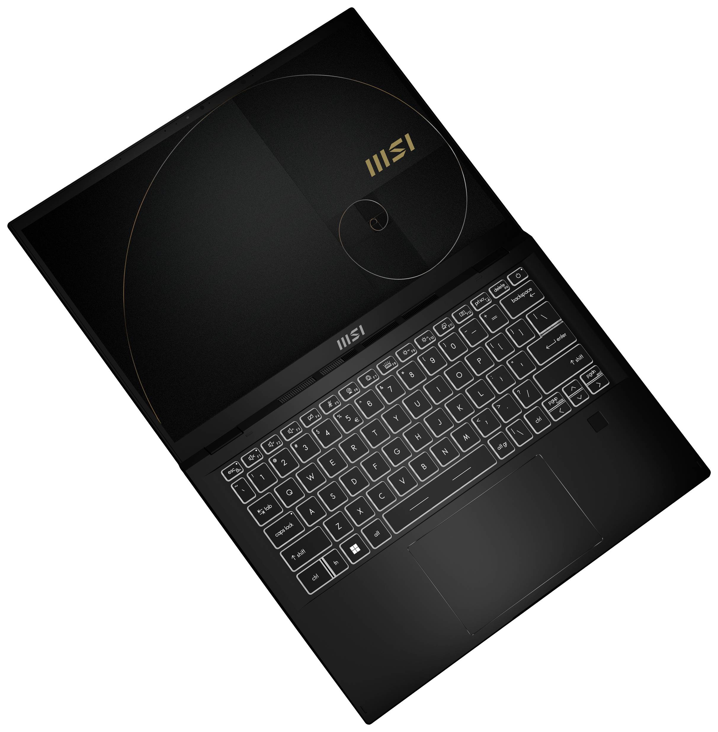 MSI Notebook Summit E14 Evo A12M-050 35.6 cm (14 Zoll) Full-HD+ Intel® Core™ i7 1280P 16 GB RAM 1 TB SSD Deutsch, QWERTZ Schwarz 0014F1-05
