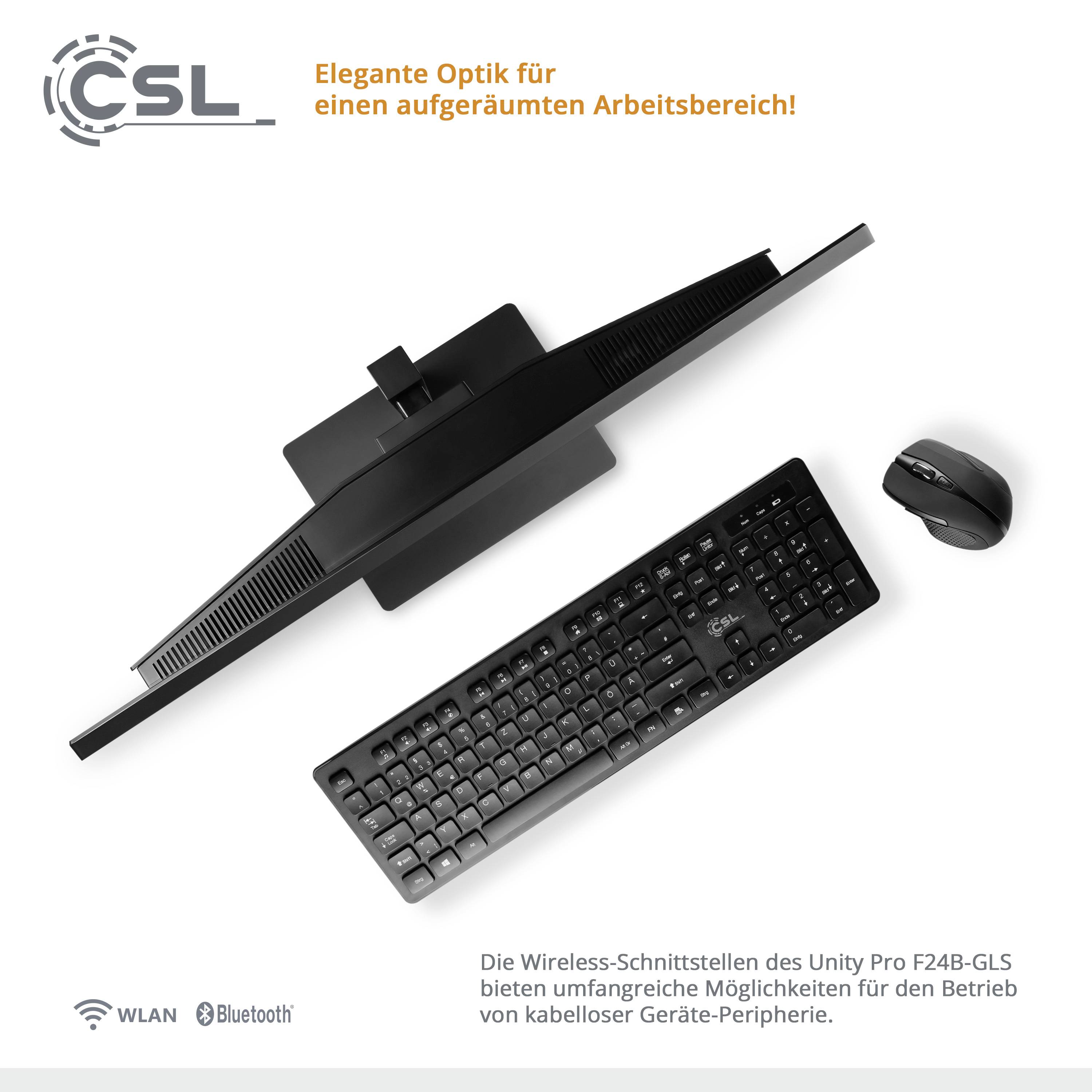 CSL Computer All-in-One PC Unity PRO F24B-GLS 60.5cm (23.8 Zoll) Full HD Intel® Celeron® N4120 16GB RAM 512GB SSD Intel UHD