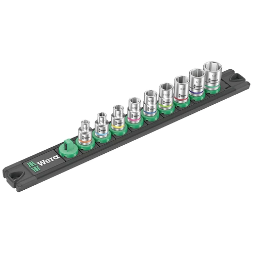 Wera A Imperial Steckschlüsselsatz zöllig 1/4" 9teilig 05005420001 Wera A Imperial Steckschlüsselsatz zöllig 1/4" 9teilig 05005420001