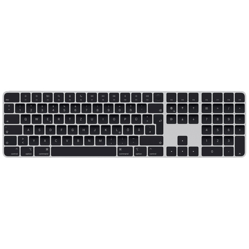 Apple Magic Keyboard mit Touch ID und Num Key Bluetooth® Tastatur Schwarz Deutsch, QWERTZ, Mac