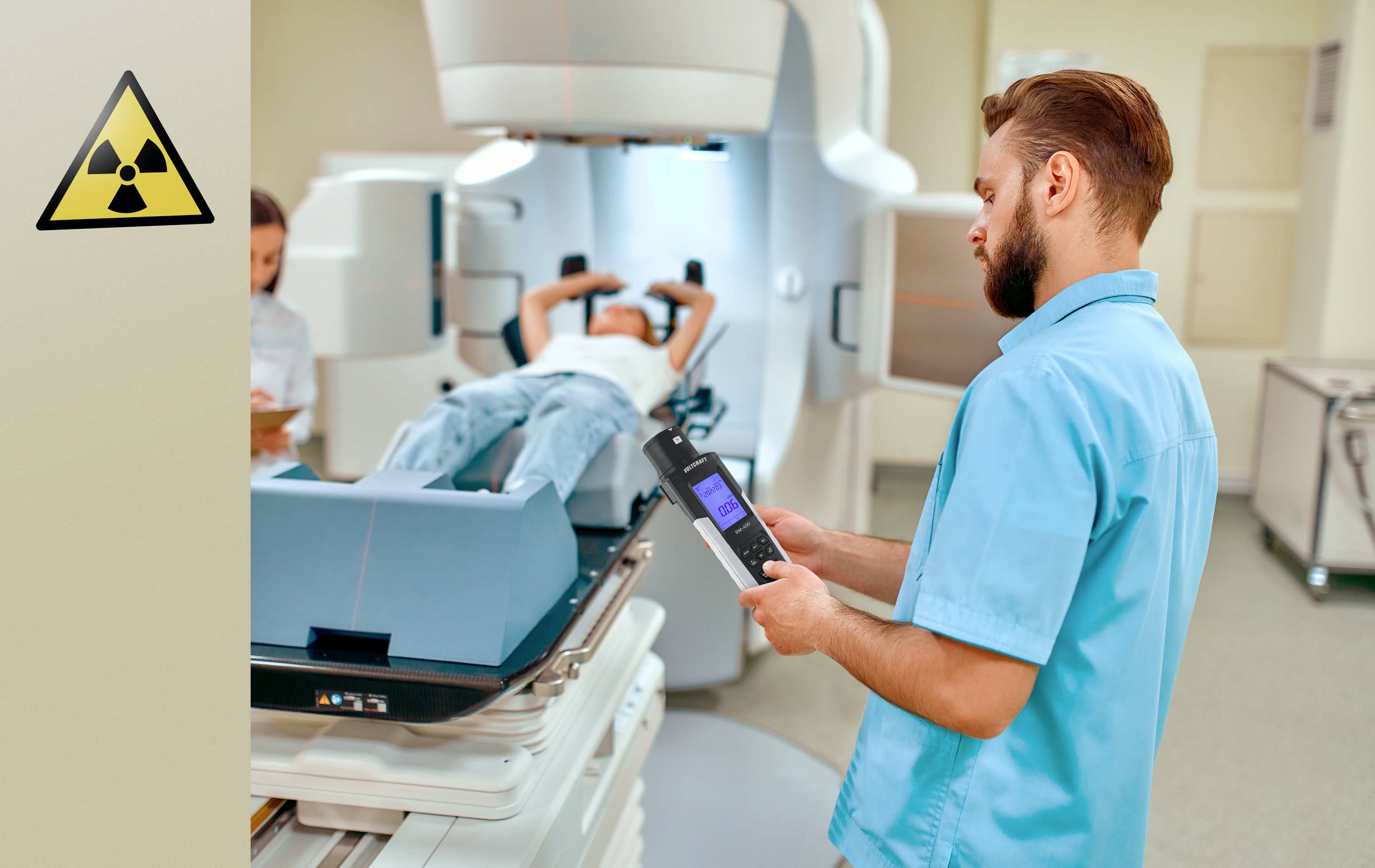 VOLTCRAFT RM-400 Geigerzähler Strahlung: Alpha, Beta, Gamma, Röntgen akustischer Warnton, inkl. Auswertungssoftware, Datenlogger