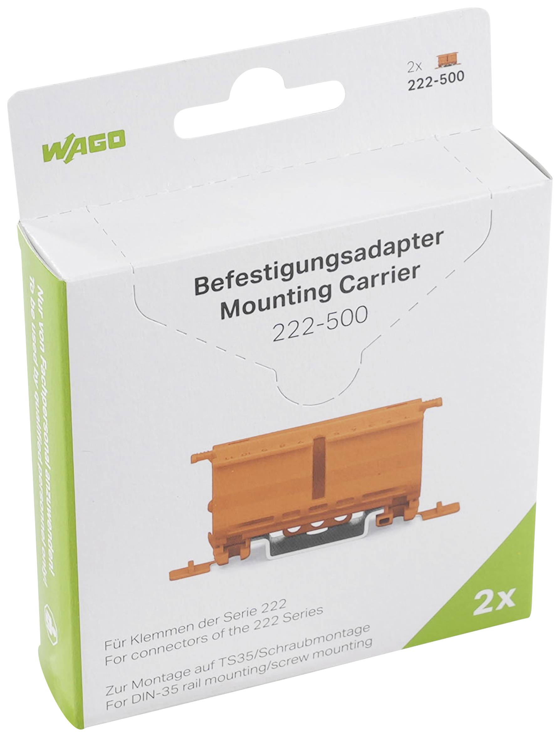 WAGO 222-500 Befestigungsadapter 2 St.
