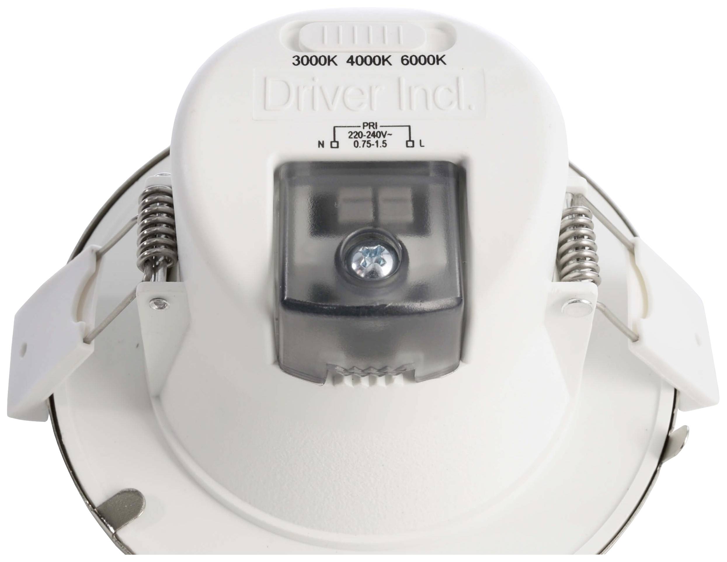 Deko Light 565315 Acrux LED-Einbauleuchte EEK: G (A - G) LED LED fest eingebaut 7W Weiß, Edelstahl