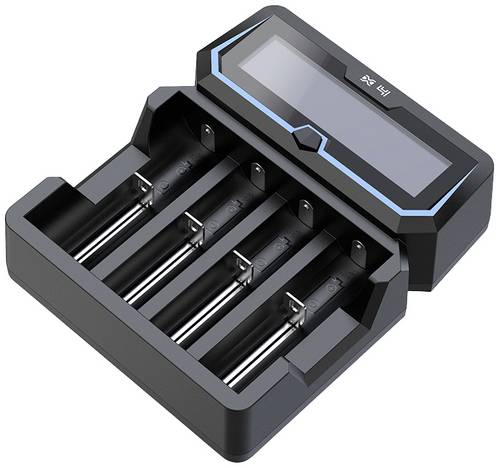 XTAR X4 Rundzellen-Ladegerät LiIon, NiCd, NiMH 12650, 13500, 13650, 14500, 14650, 16340, 16650, 173