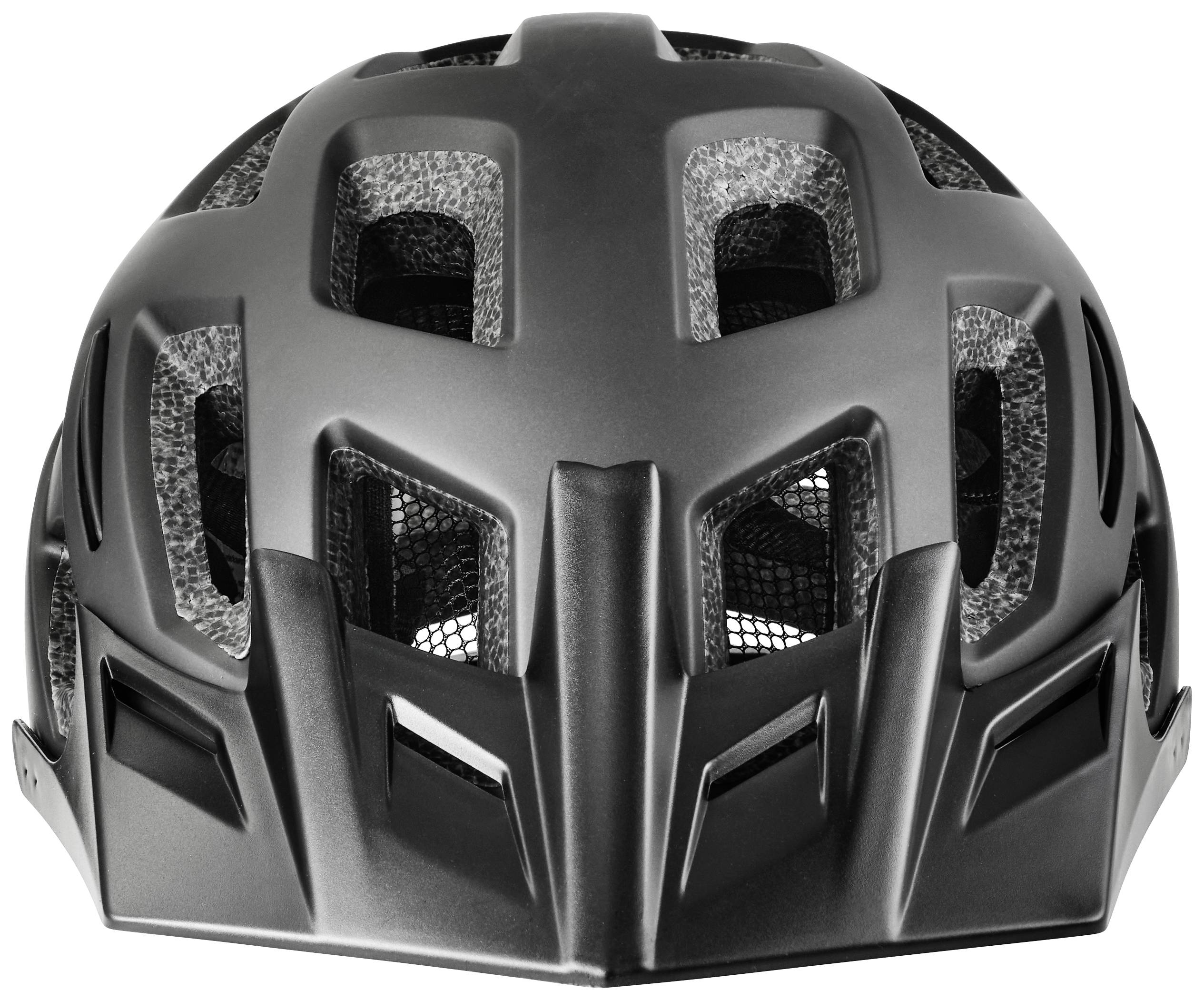 Fahrrad-Helm Dunkelgrau (matt) Konfektionsgröße=L Kopfumfang=58-61cm