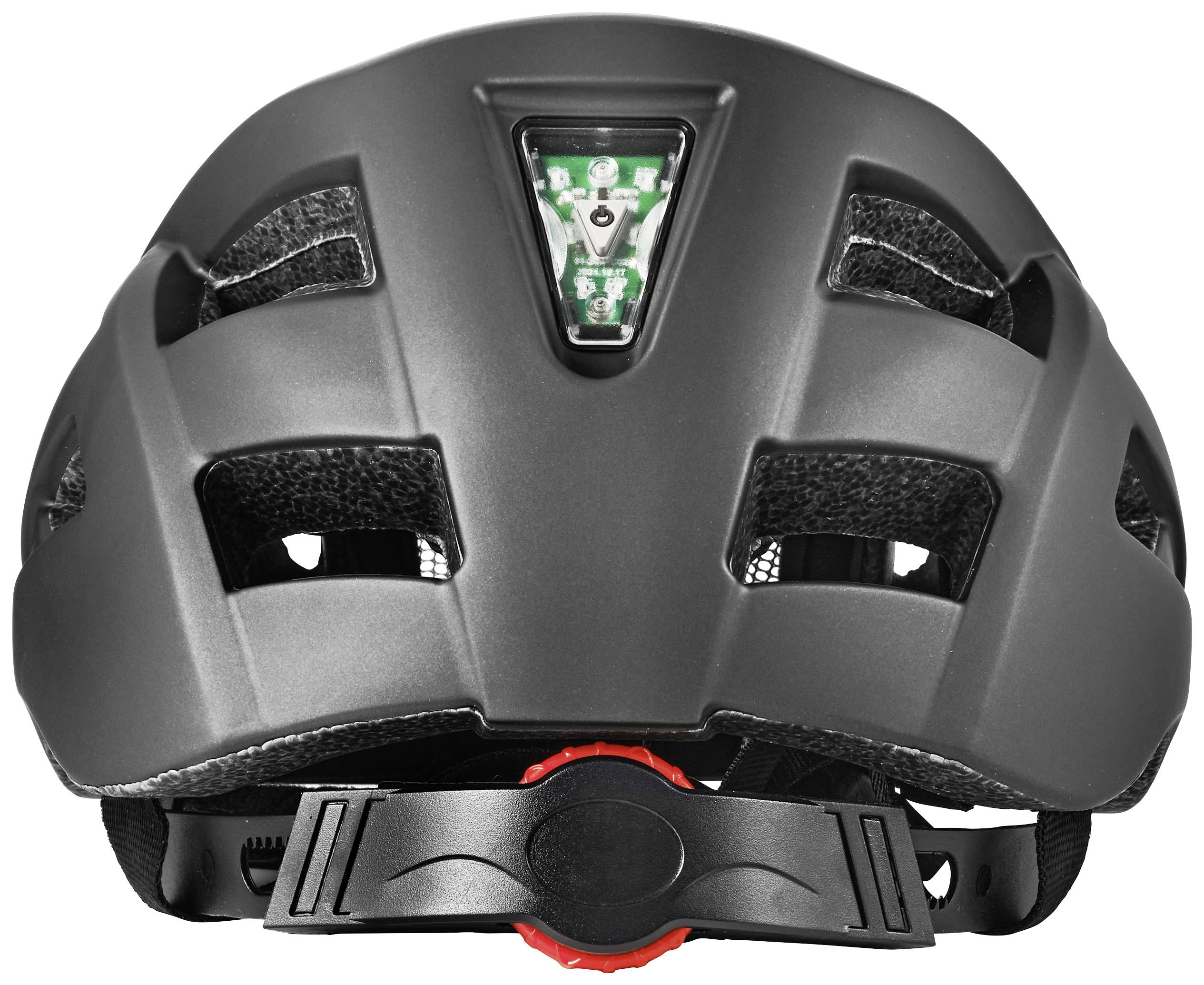 Fahrrad-Helm Dunkelgrau (matt) Konfektionsgröße=L Kopfumfang=58-61cm