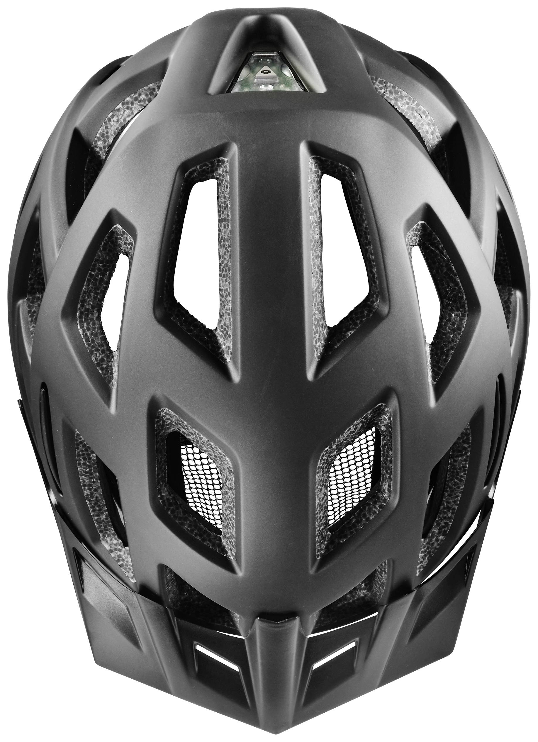 Fahrrad-Helm Dunkelgrau (matt) Konfektionsgröße=L Kopfumfang=58-61cm