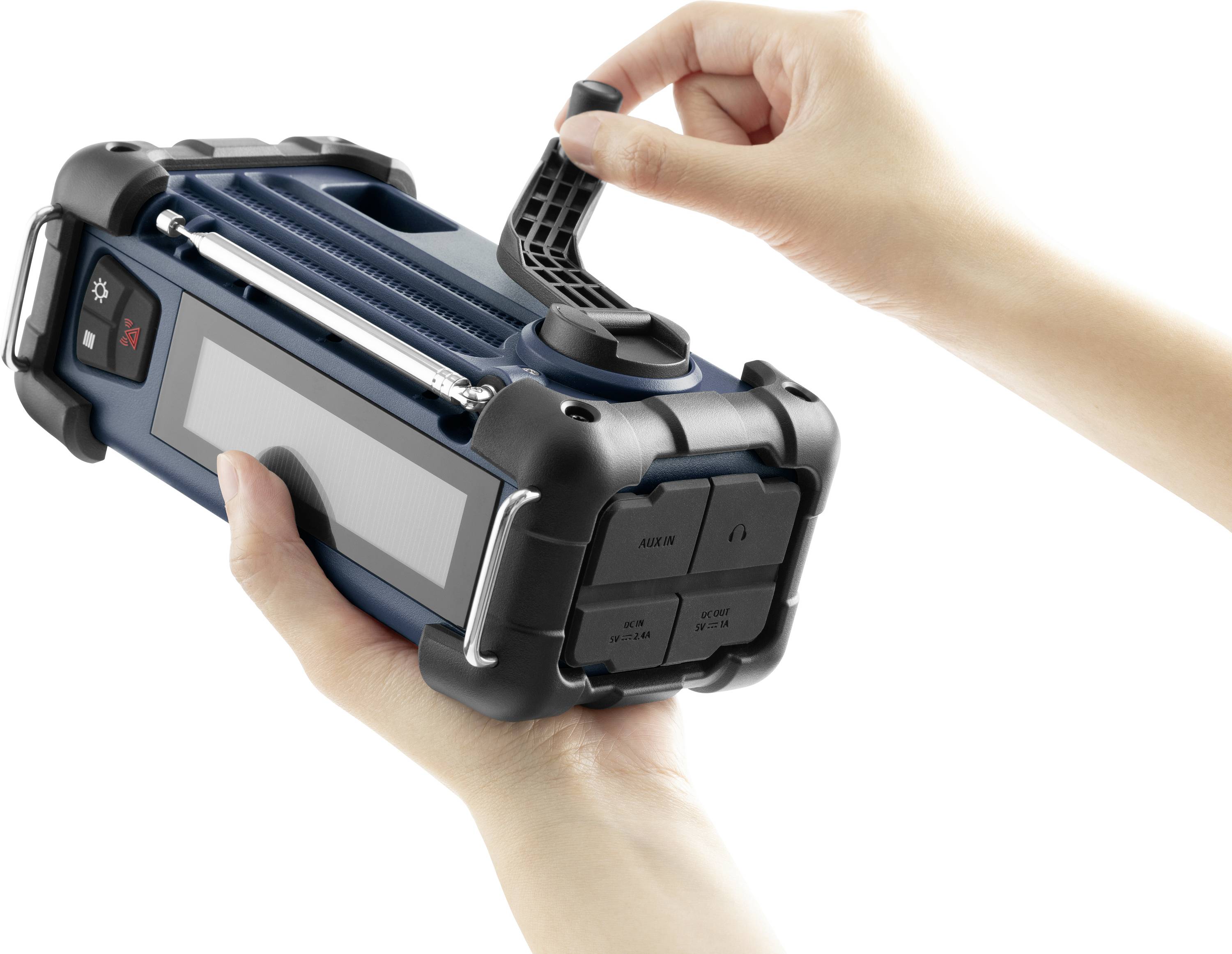 Sangean MMR-99 Outdoorradio DAB+, DAB, UKW Notfallradio, Bluetooth® Solarpanel, spritzwassergeschützt, staubdicht, Taschenlampe