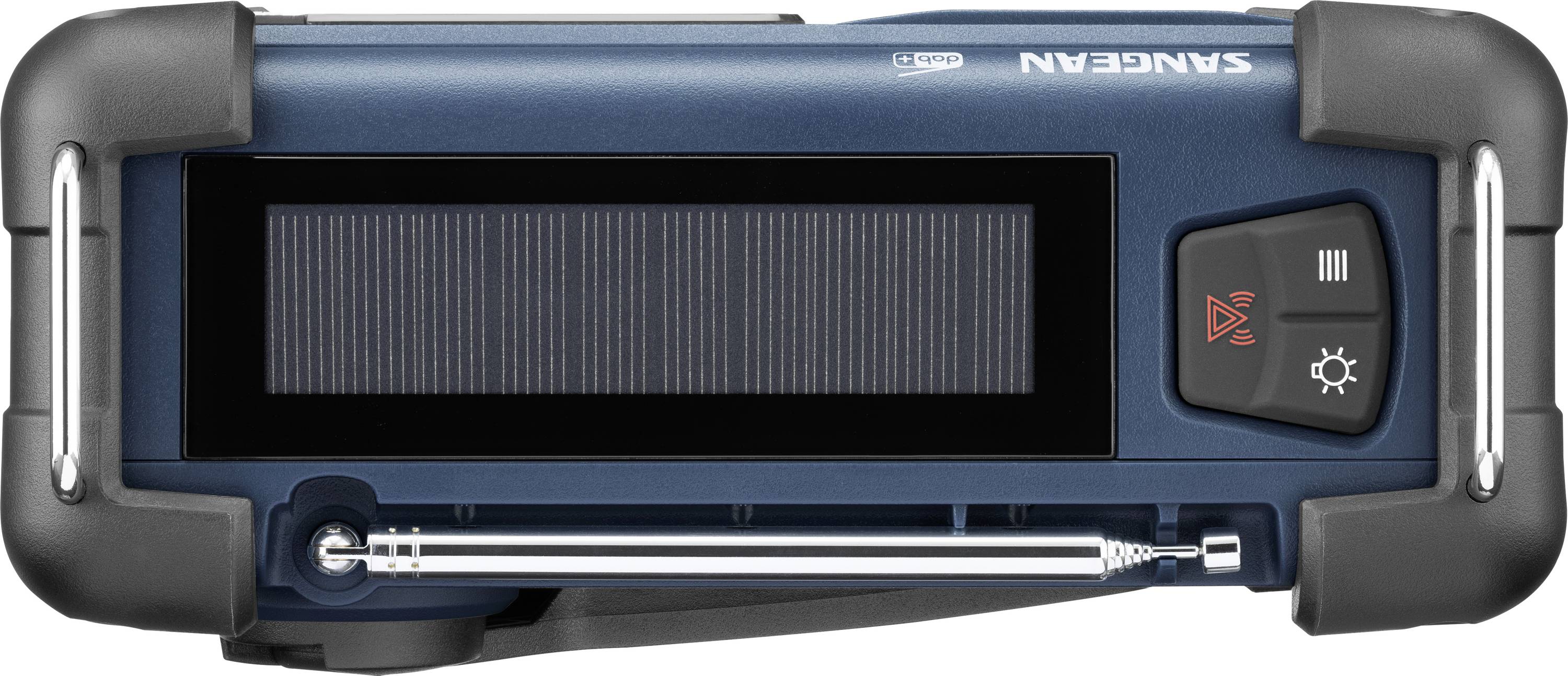 Sangean MMR-99 Outdoorradio DAB+, DAB, UKW Notfallradio, Bluetooth® Solarpanel, spritzwassergeschützt, staubdicht, Taschenlampe