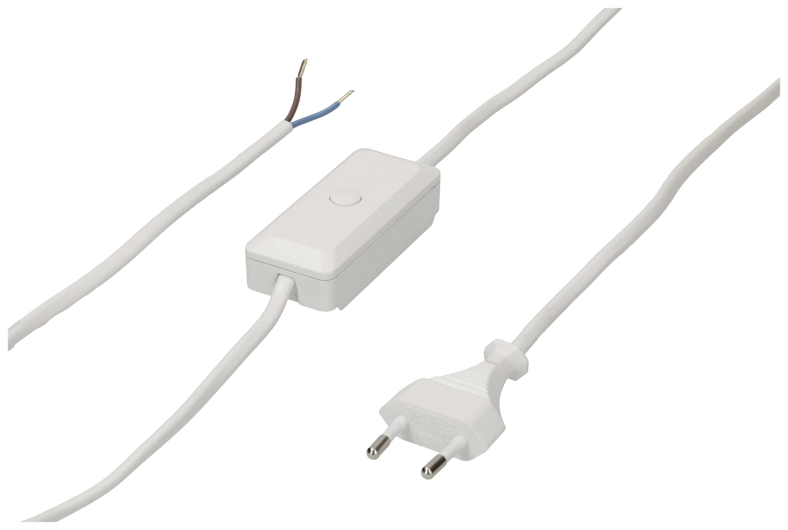 Max Hauri Schnurdimmer universal Weiß Schaltleistung (max.) 100 W 1 St.