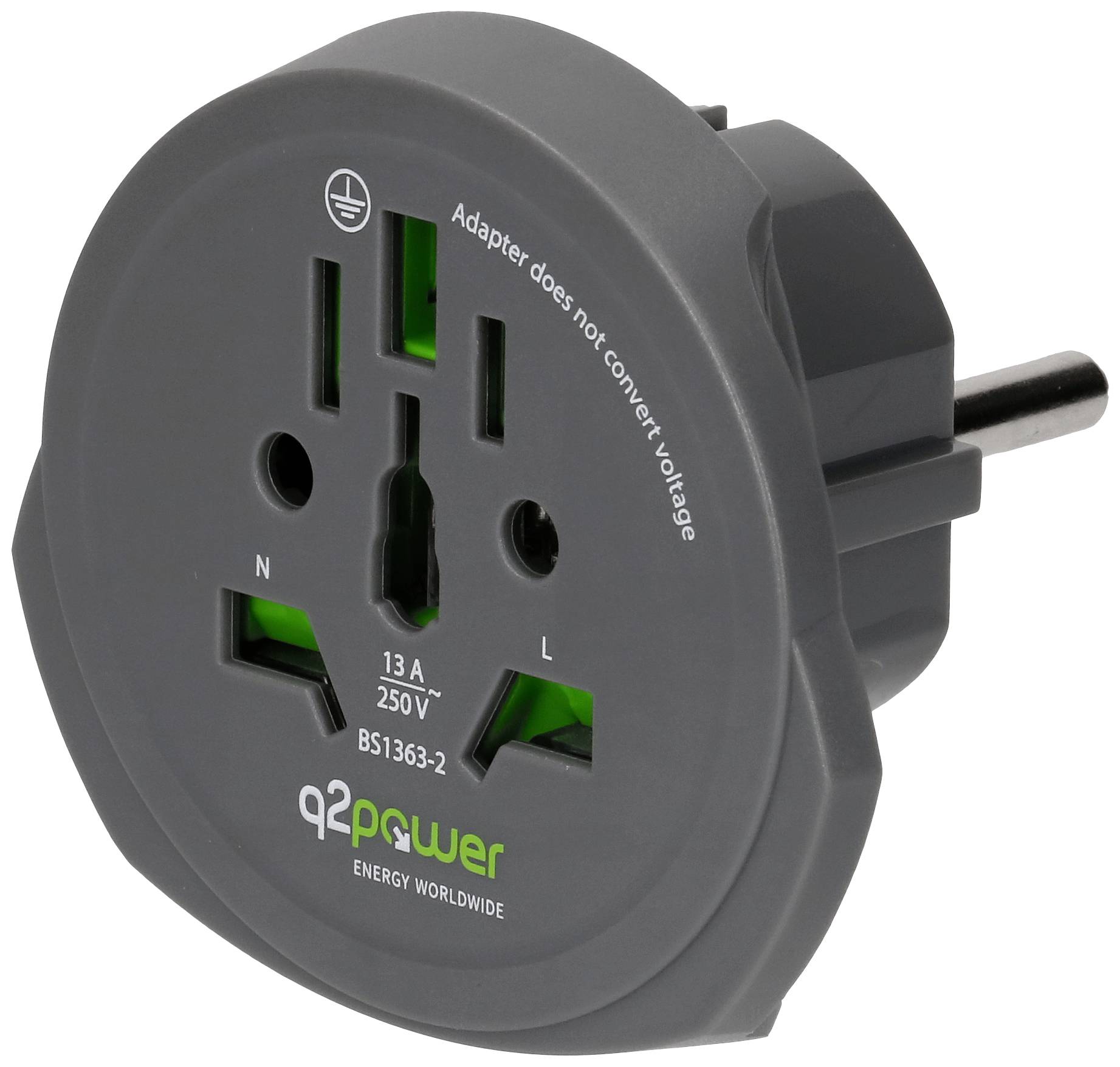 Q2 Power q2-1.100100-TH Reiseadapter
