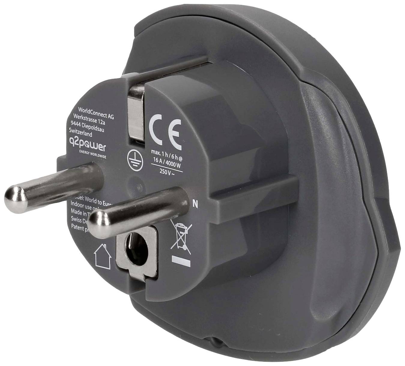 Q2 Power q2-1.100100-TH Reiseadapter