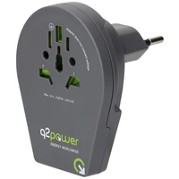 Q2 Power q2-1-1.00200-TH Reiseadapter Q2 Power q2-1-1.00200-TH Reiseadapter