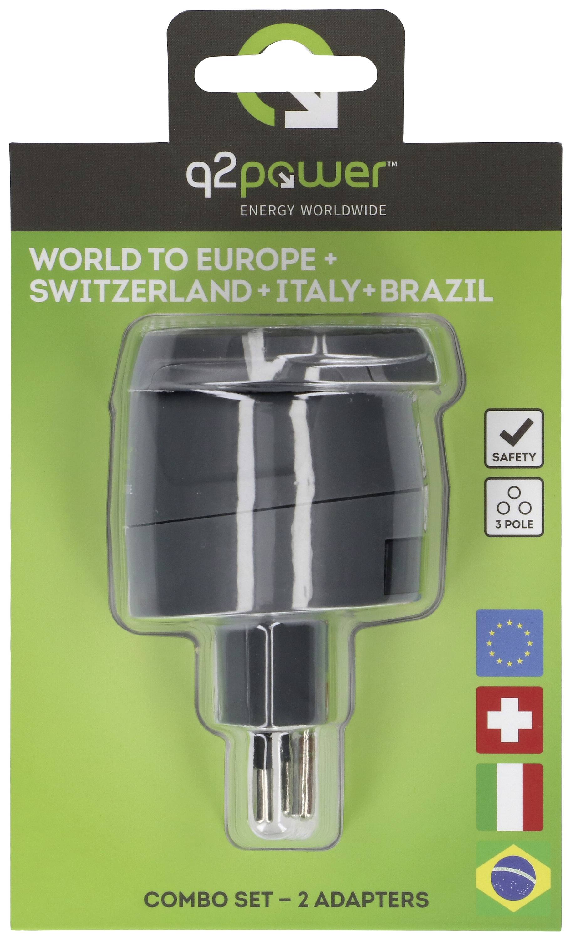Q2 Power q2-1.300100-TH Reiseadapter