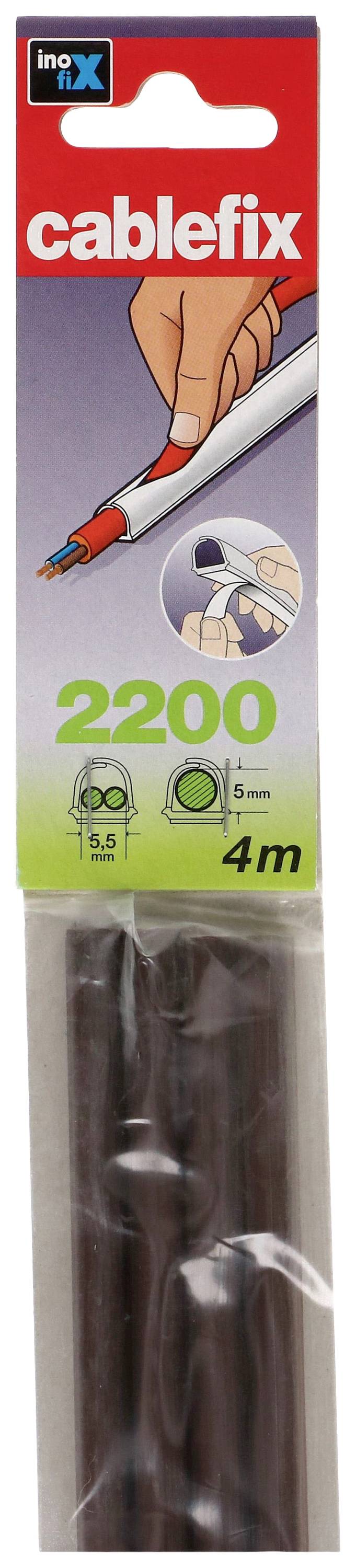 Cablefix 2200-42 Kabelkanal (L x B x H) 1m x 5.5mm x 5mm 4 St. Braun