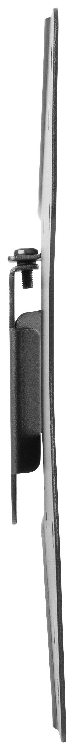 Seitliche Ansicht eines modernen, schmalen Scheibenwischers mit einem aerodynamischen Design und integriertem Befestigungselement.