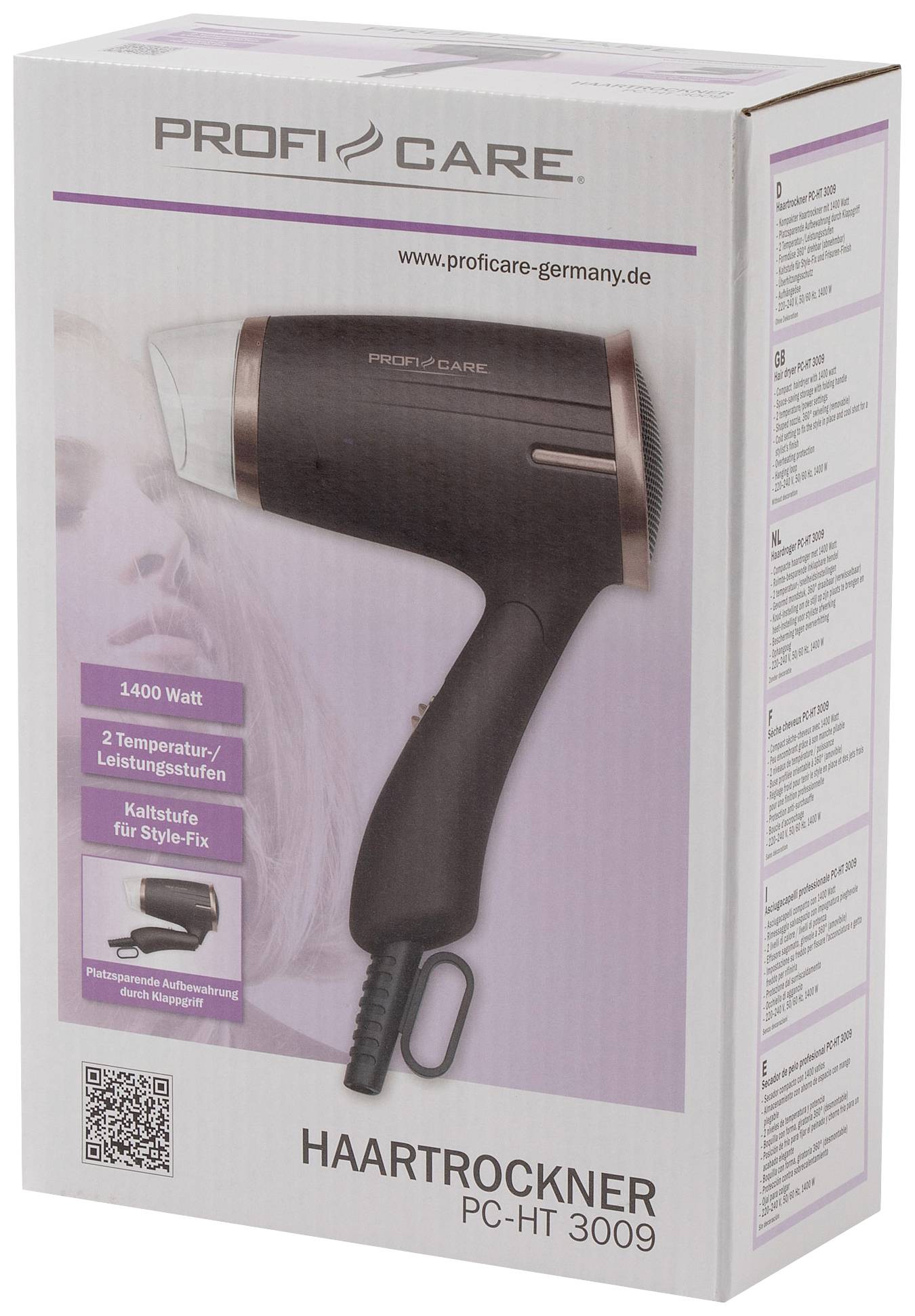 Profi-Care PC-HT 3009 Haartrockner Bronze, Braun