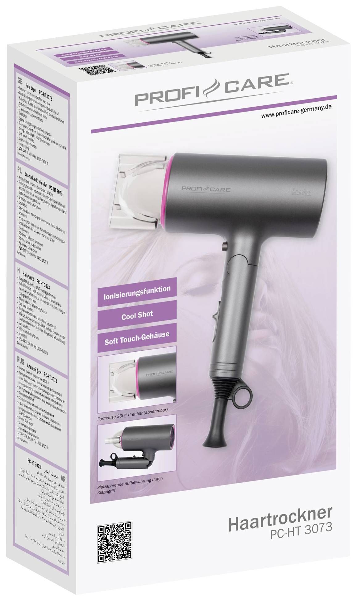 Profi-Care PC-HT 3073 Haartrockner Pink