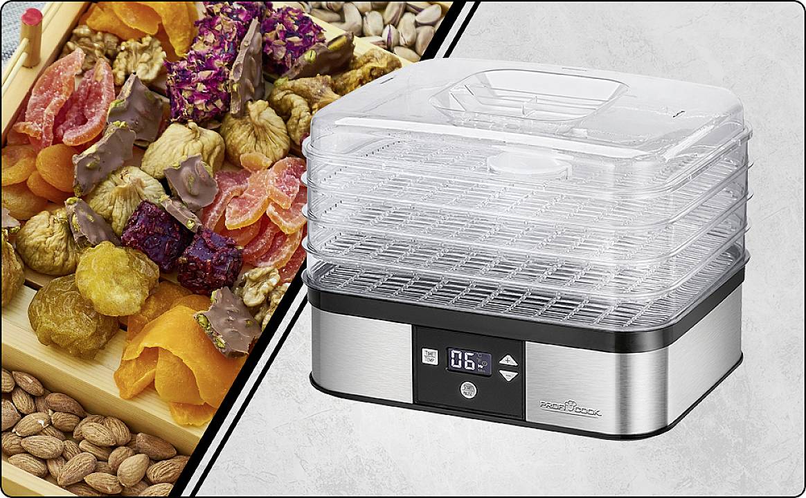 Profi Cook PC-DR 1116 501116 Dörrautomat Inox, Schwarz