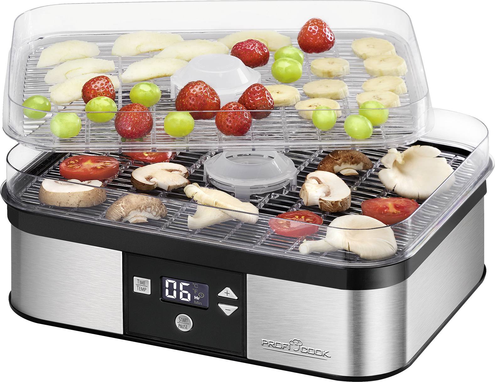 Profi Cook PC-DR 1116 501116 Dörrautomat Inox, Schwarz