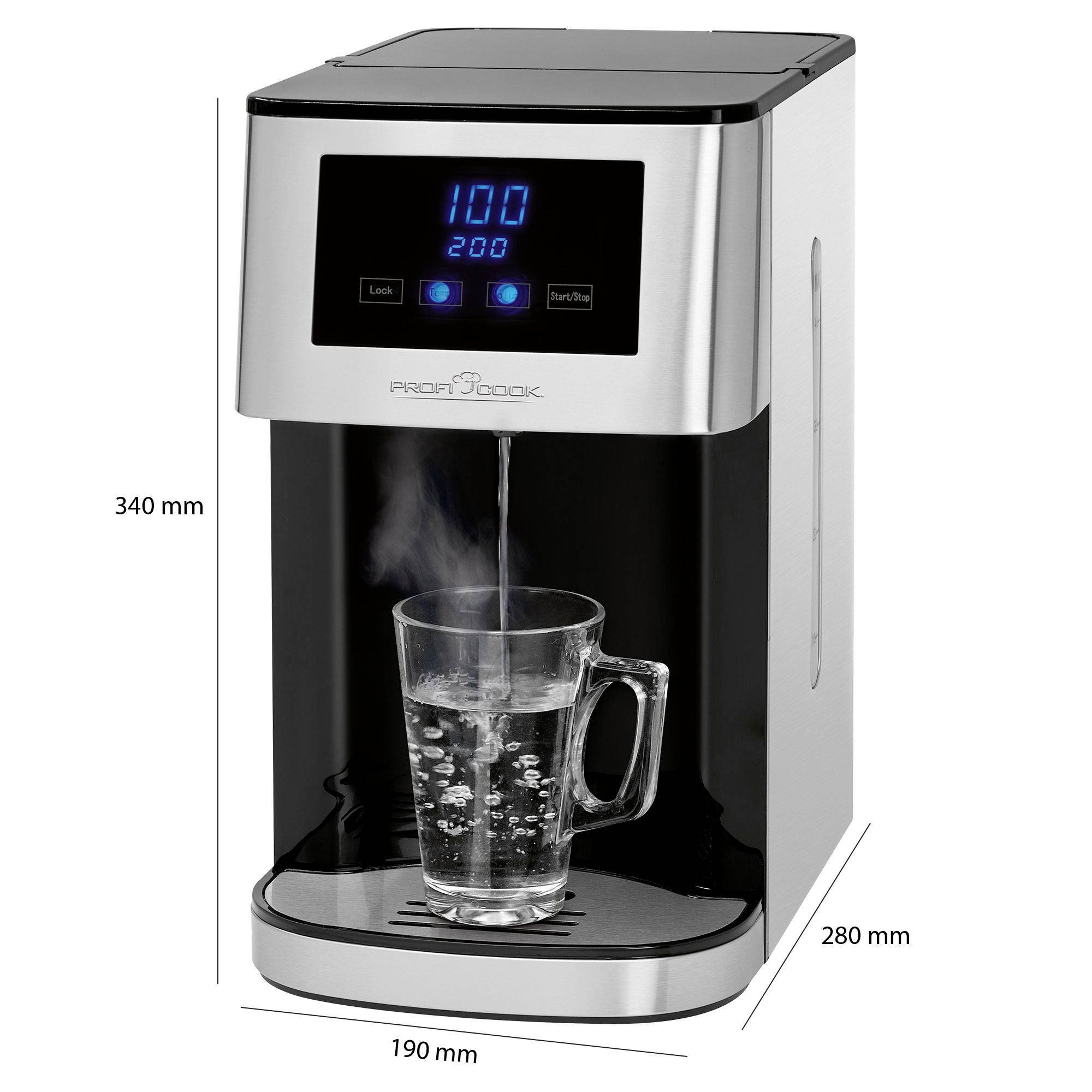 Profi Cook PC-HWS 1145 Heißwasserspender Edelstahl Fassungsvermögen: 4 l