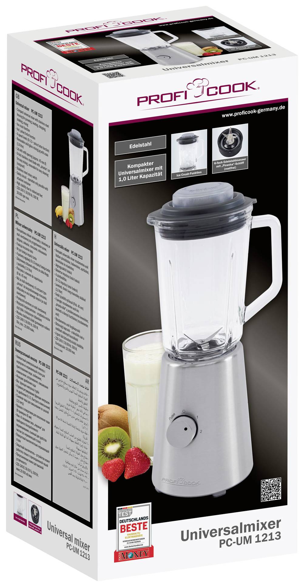 Profi Cook PC-UM 1213 501213 Standmixer Edelstahl