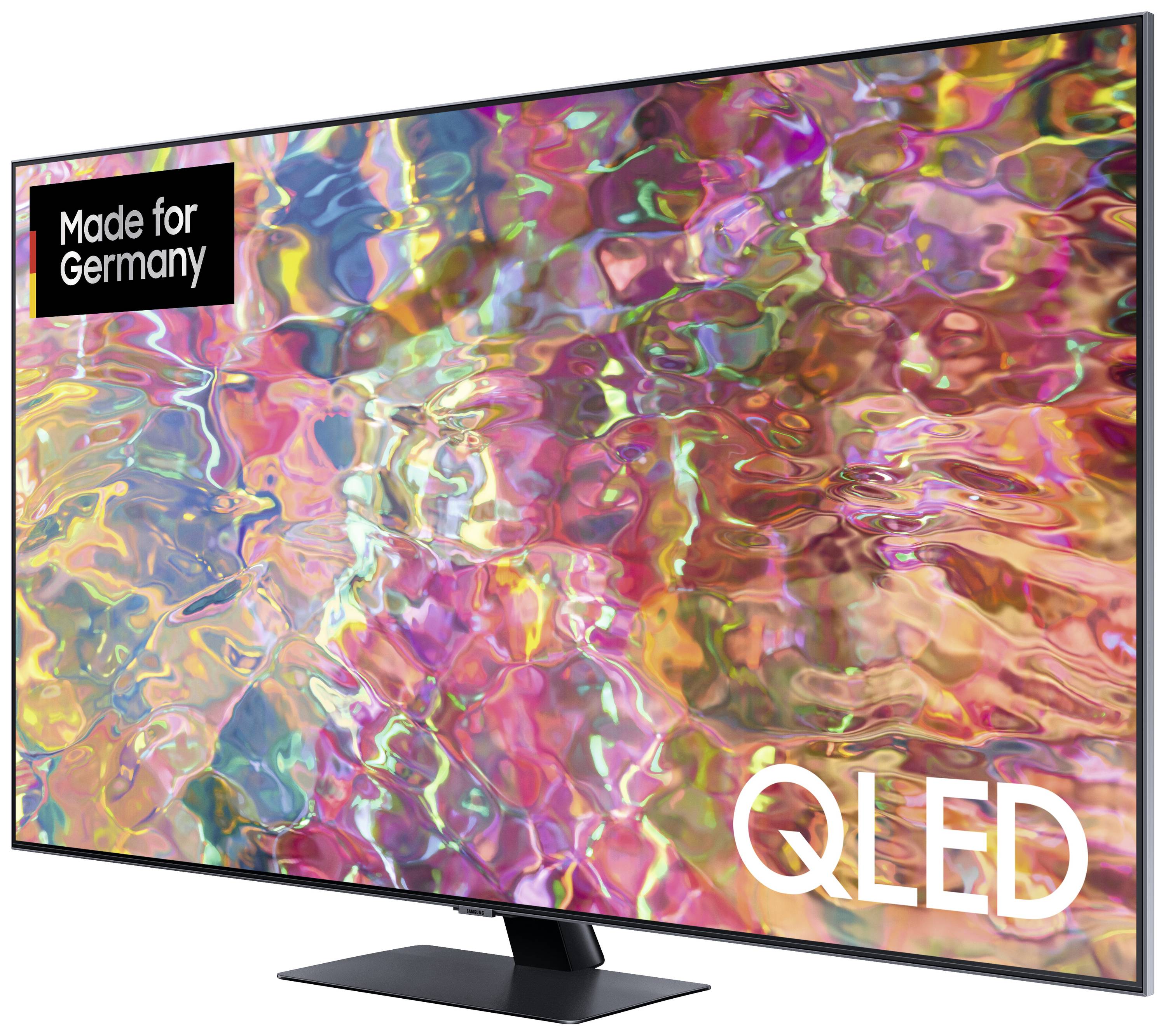 Samsung GQ50Q80B QLED-TV 125 cm 50 Zoll EEK G (A - G) DVB-T2, DVB-C, DVB-S2, UHD, Smart TV, WLAN, PVR ready, CI+ Silber