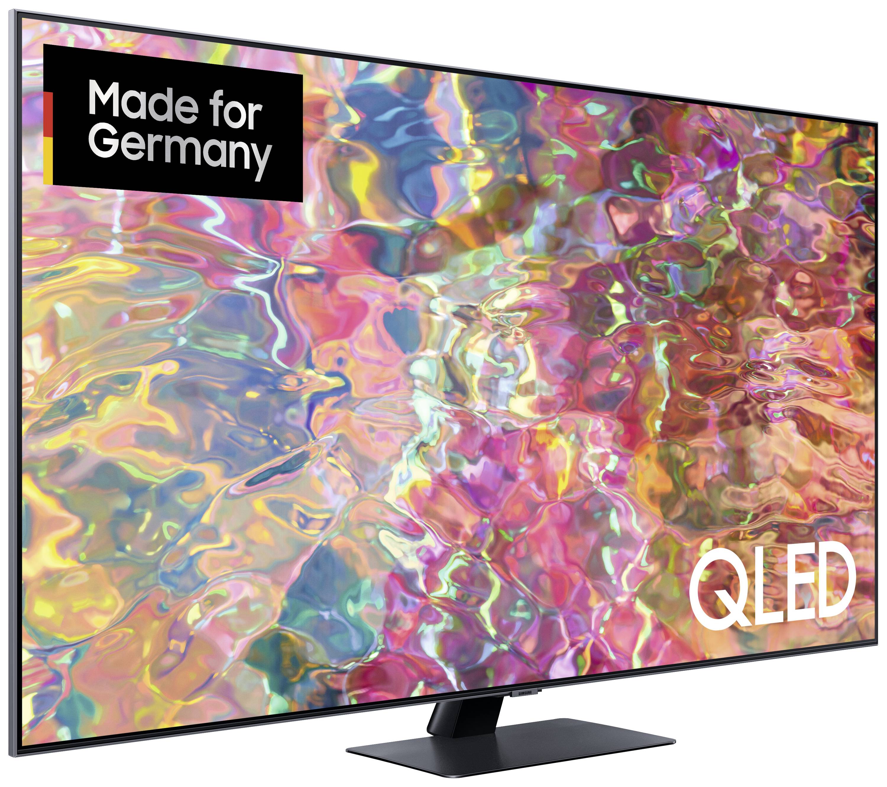 Samsung GQ50Q80B QLED-TV 125 cm 50 Zoll EEK G (A - G) DVB-T2, DVB-C, DVB-S2, UHD, Smart TV, WLAN, PVR ready, CI+ Silber