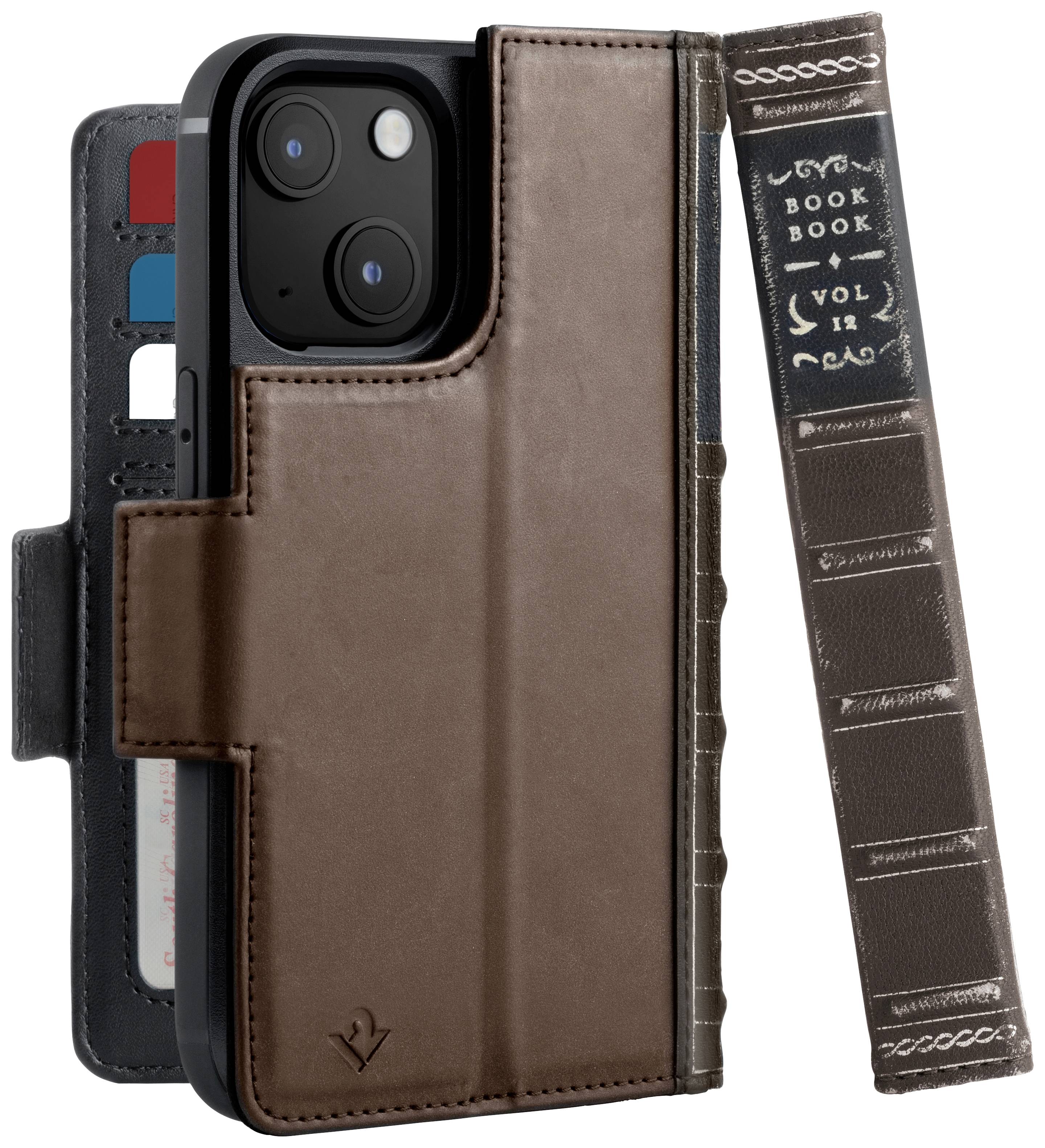 Twelve South BookBook Booklet Apple iPhone 13 Braun
