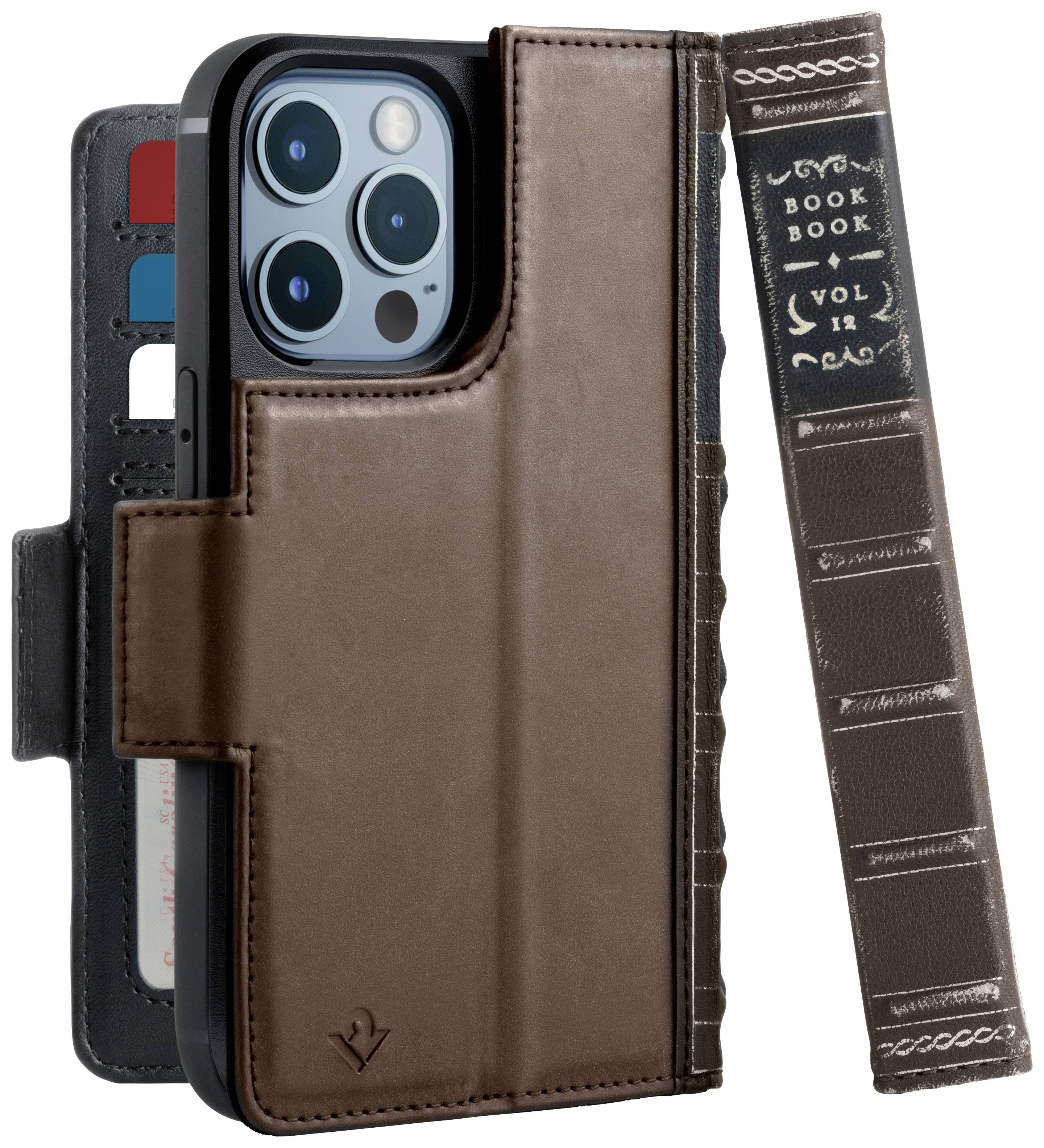 Twelve South BookBook Booklet Apple iPhone 13 Pro Braun MagSafe kompatibel, Standfunktion