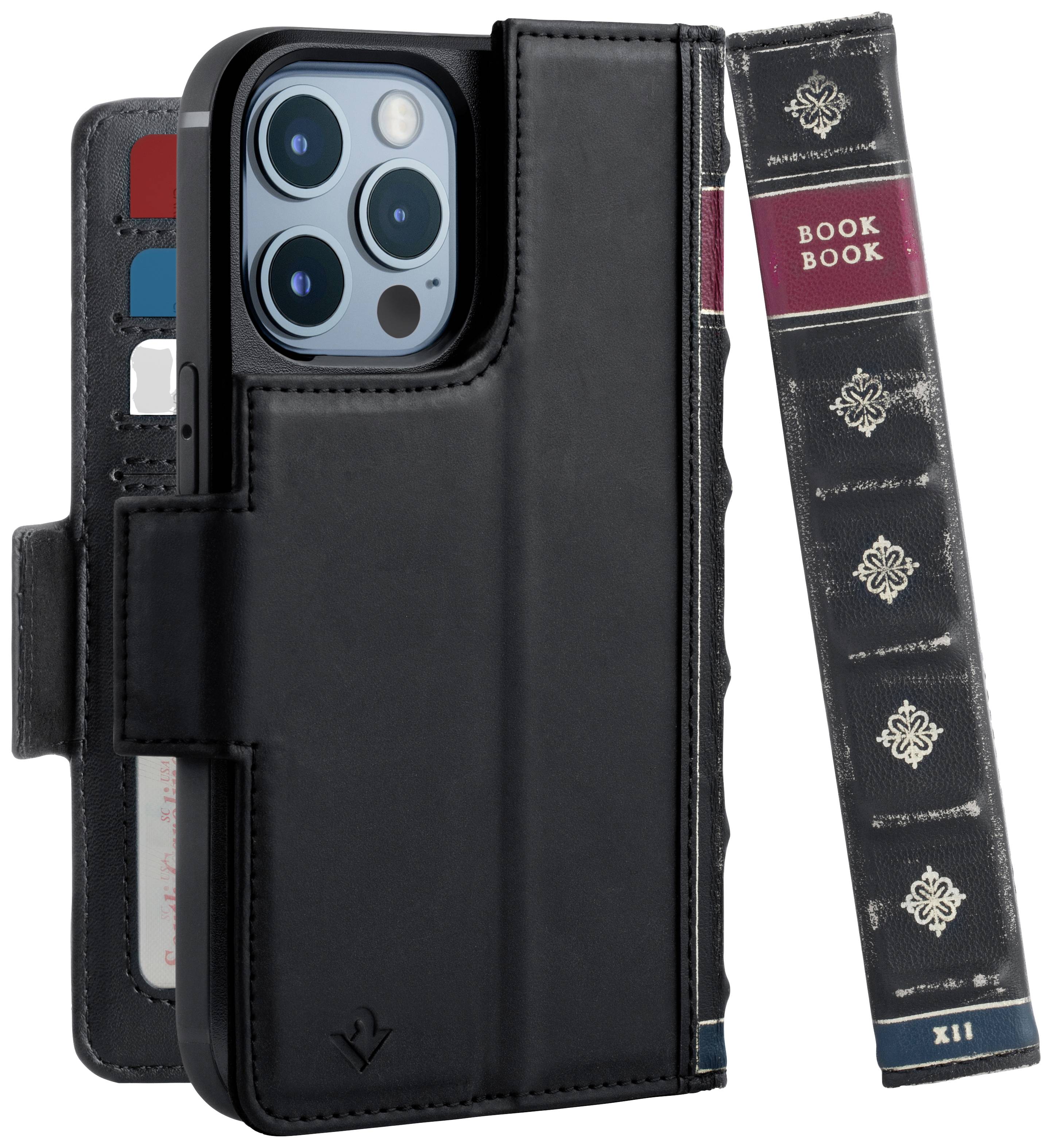 Twelve South BookBook Booklet Apple iPhone 13 Pro Schwarz