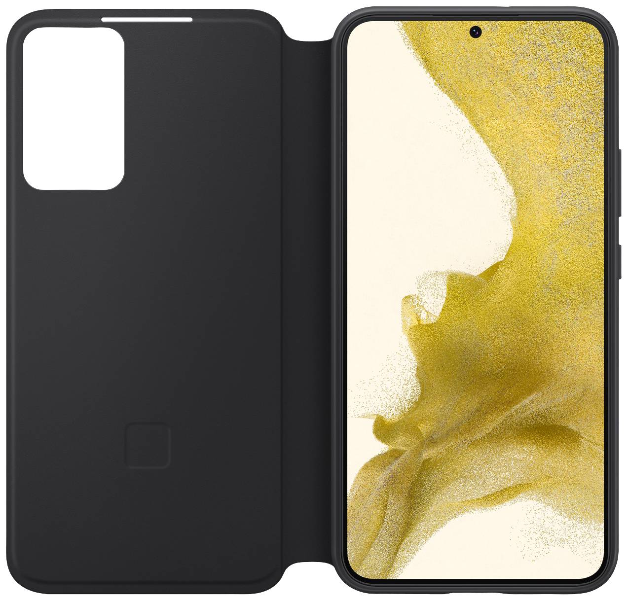 Samsung Clear View Cover Case Galaxy S22+ Schwarz