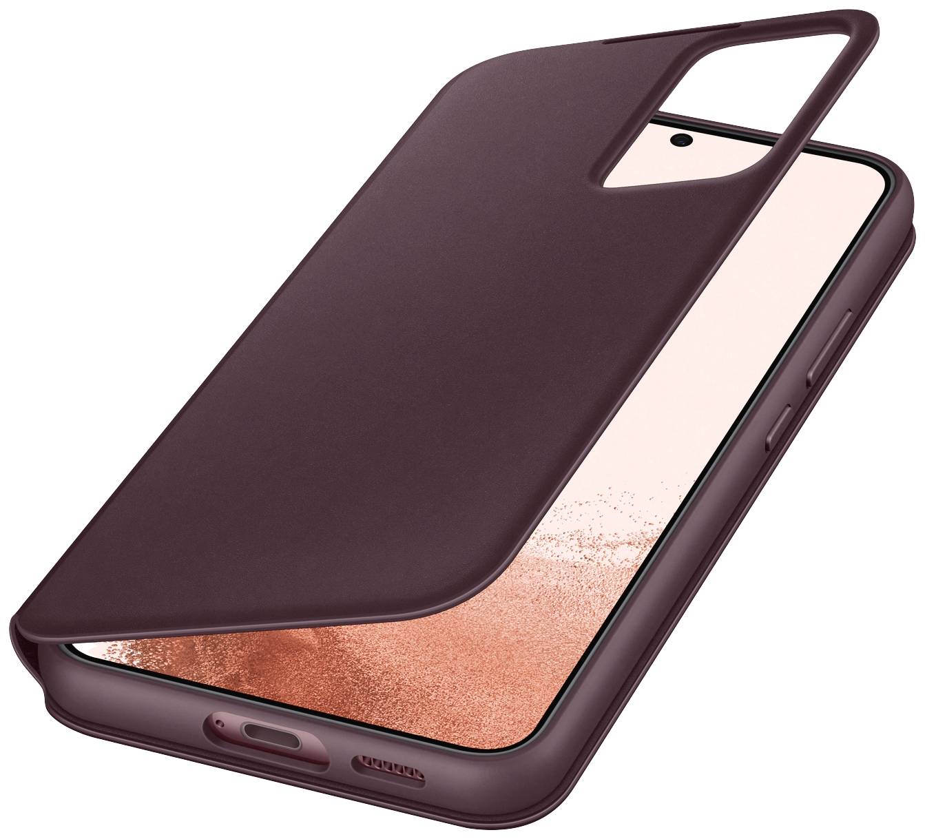 Samsung Clear View Cover Case Samsung Galaxy S22+ Burgund Stoßfest