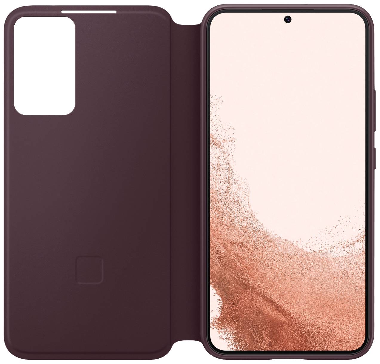 Samsung Clear View Cover Case Samsung Galaxy S22+ Burgund Stoßfest