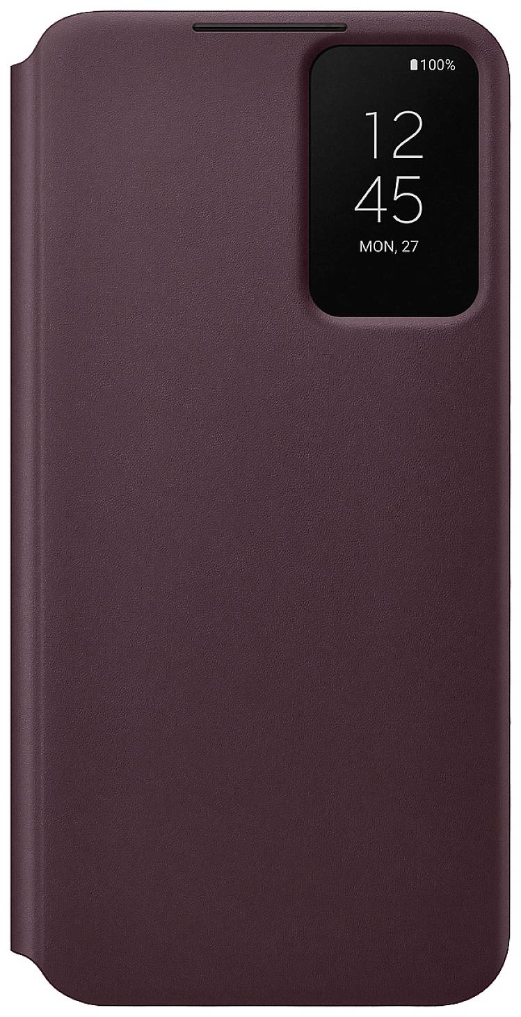 Samsung Clear View Cover Case Samsung Galaxy S22+ Burgund Stoßfest