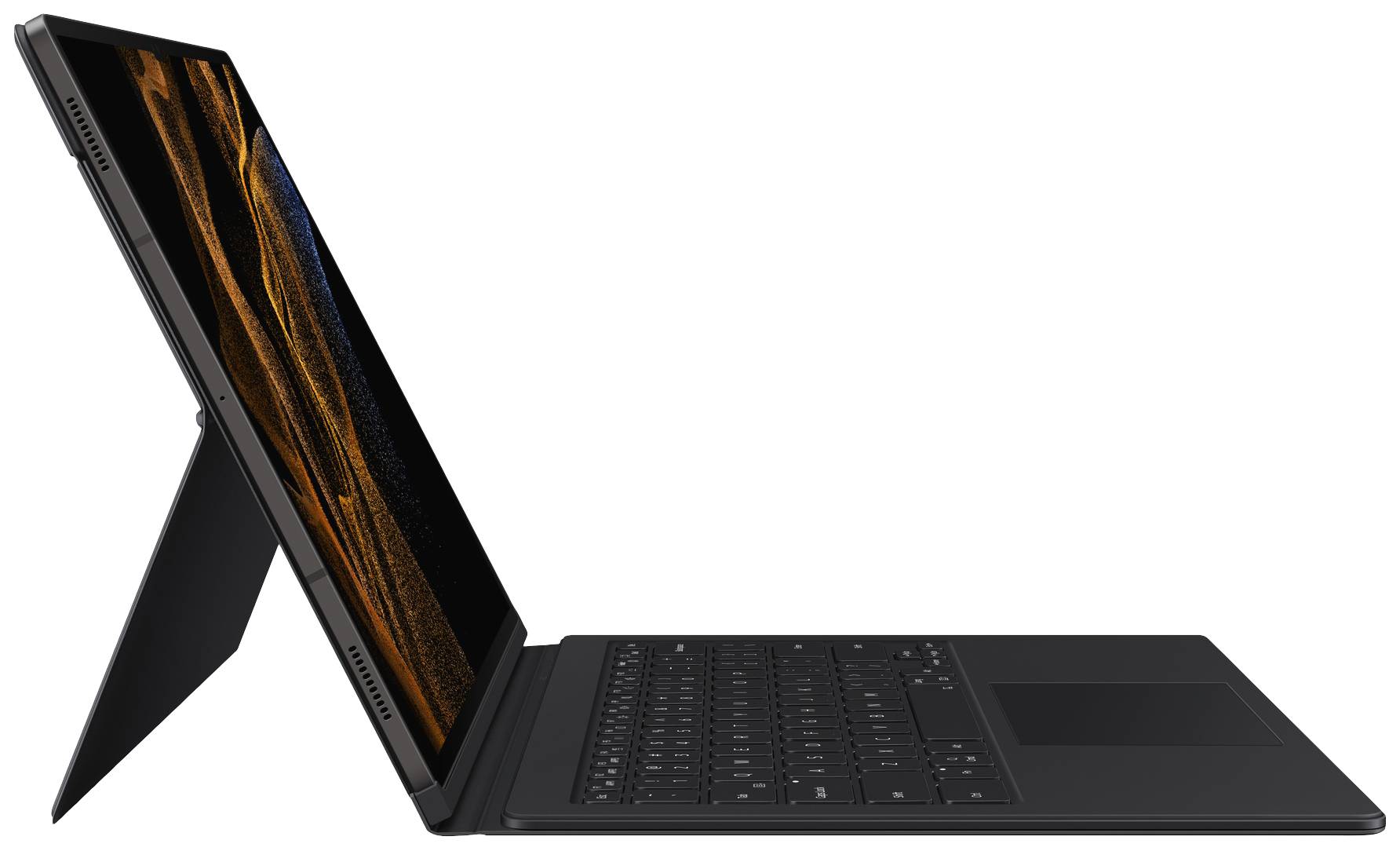 Samsung Book Cover Keyboard EF-DX900 Tablet-Cover Samsung Galaxy Tab S8 Ultra Book Cover Schwarz