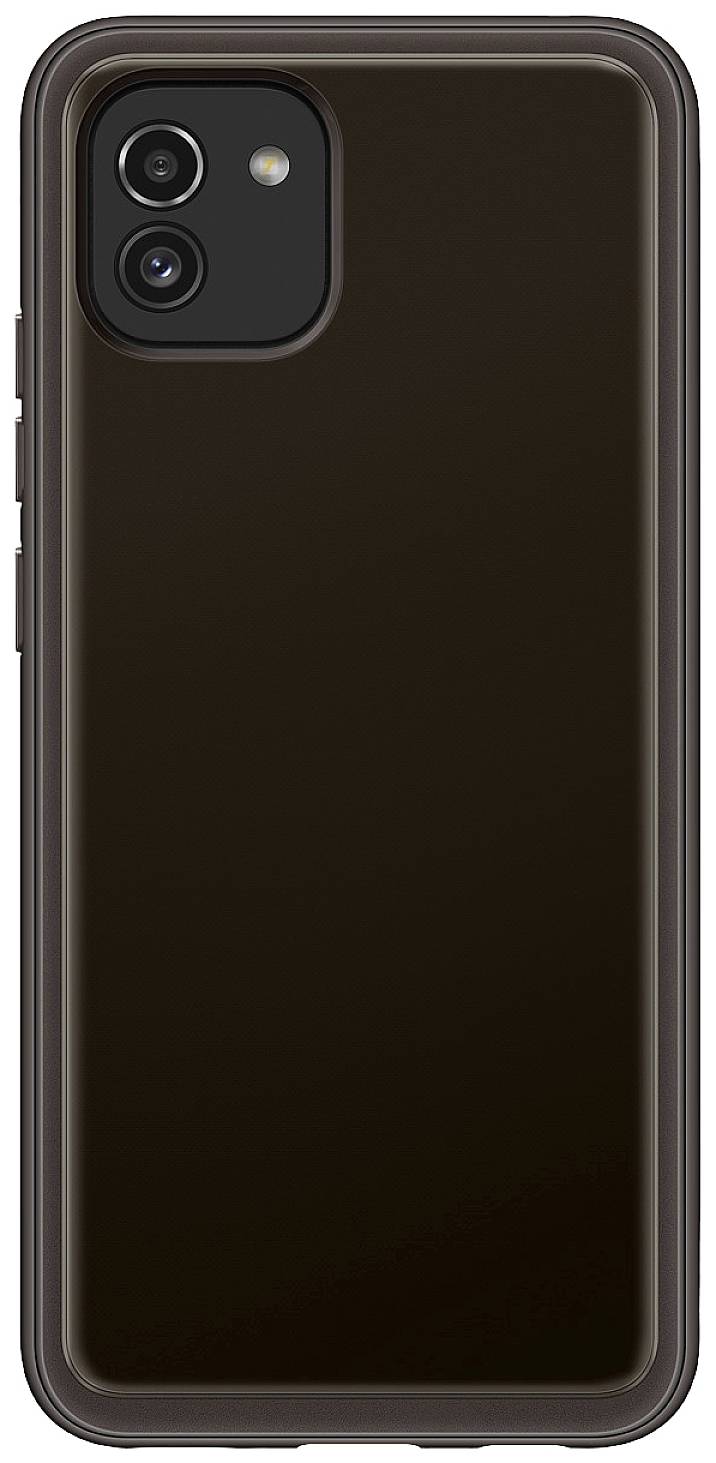 Samsung Soft Clear Cover Backcover Samsung Galaxy A03 Schwarz Stoßfest EF-QA036TBEGEU