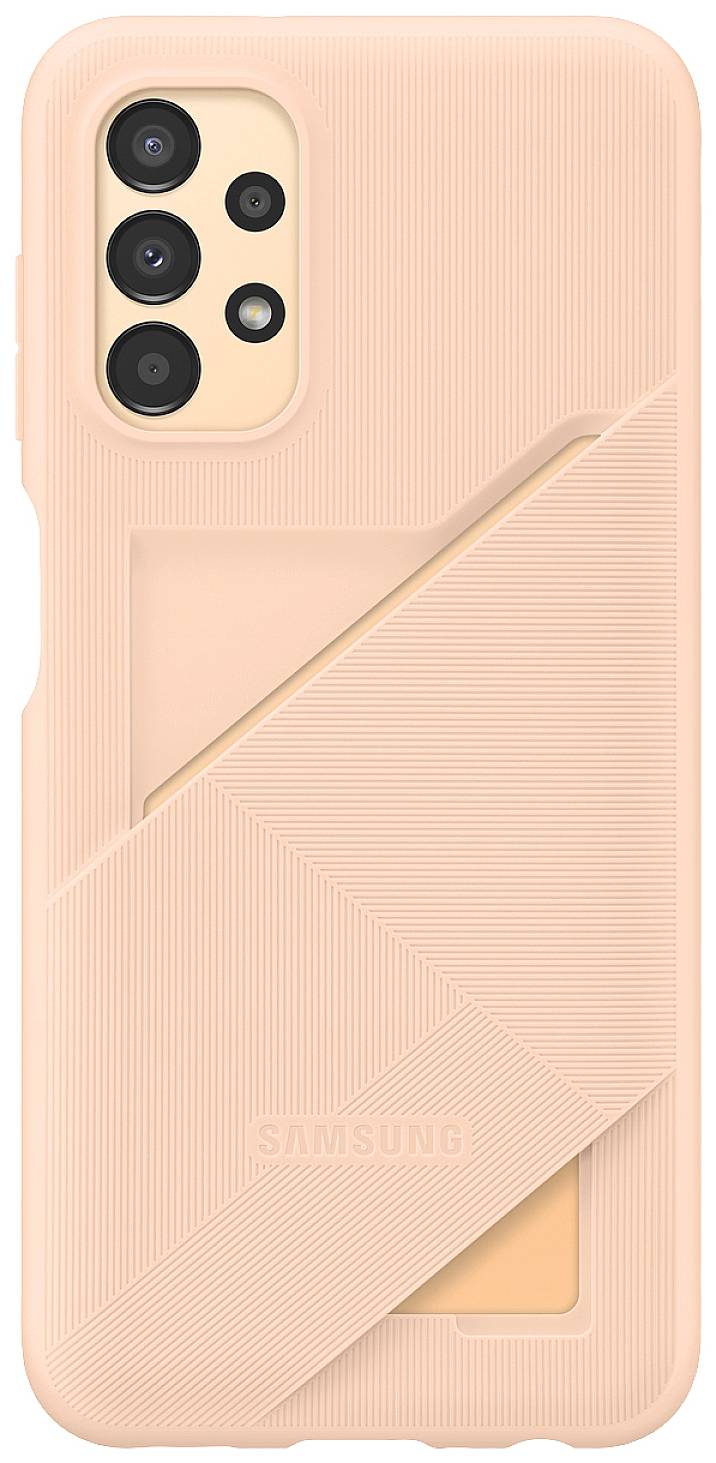 Samsung Card Slot Cover Backcover Samsung Galaxy A13 Pfirsich Stoßfest EF-OA135TPEGWW