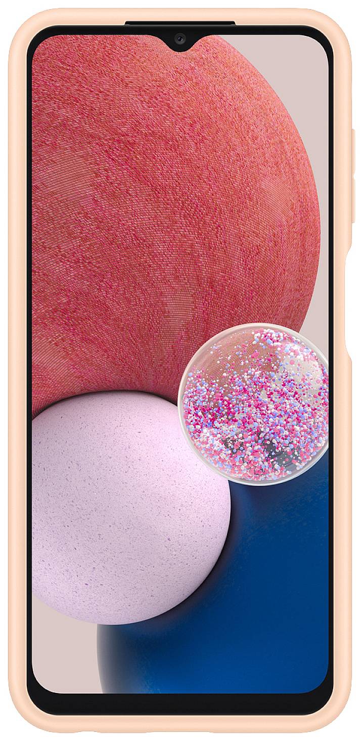 Samsung Card Slot Cover Backcover Samsung Galaxy A13 Pfirsich Stoßfest EF-OA135TPEGWW