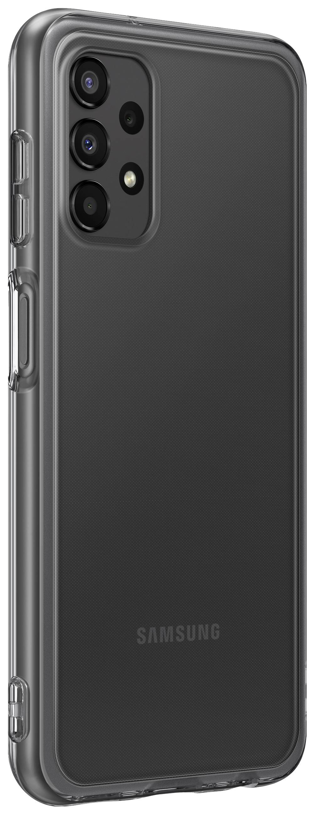 Samsung Soft Clear Cover Backcover Samsung Galaxy A13 Schwarz Stoßfest EF-QA135TBEGWW