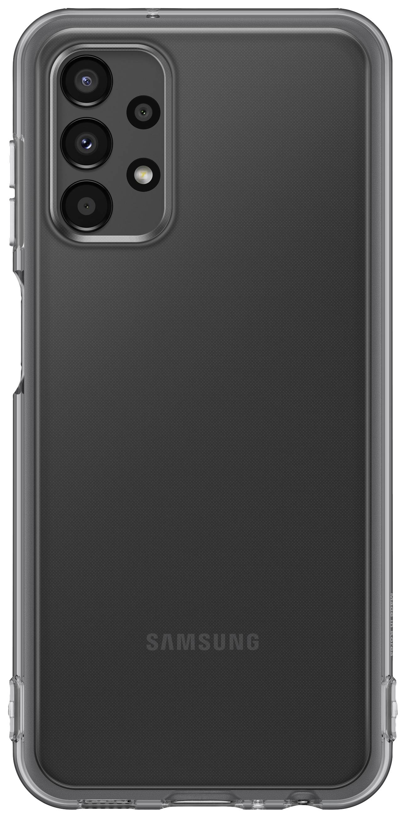 Samsung Soft Clear Cover Backcover Samsung Galaxy A13 Schwarz Stoßfest EF-QA135TBEGWW