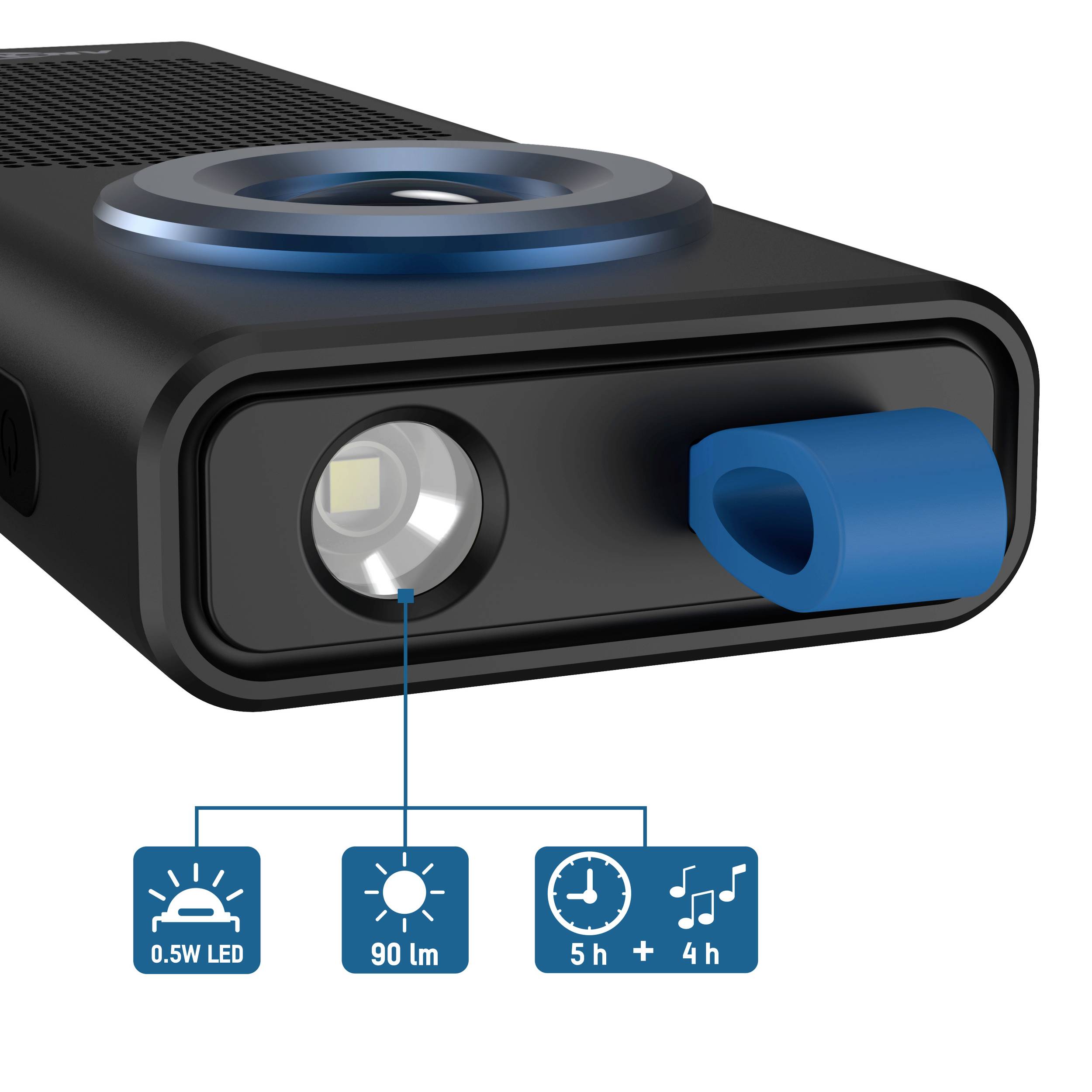 Ansmann WL500R-Sound LED Arbeitsleuchte akkubetrieben 500 lm 186 g