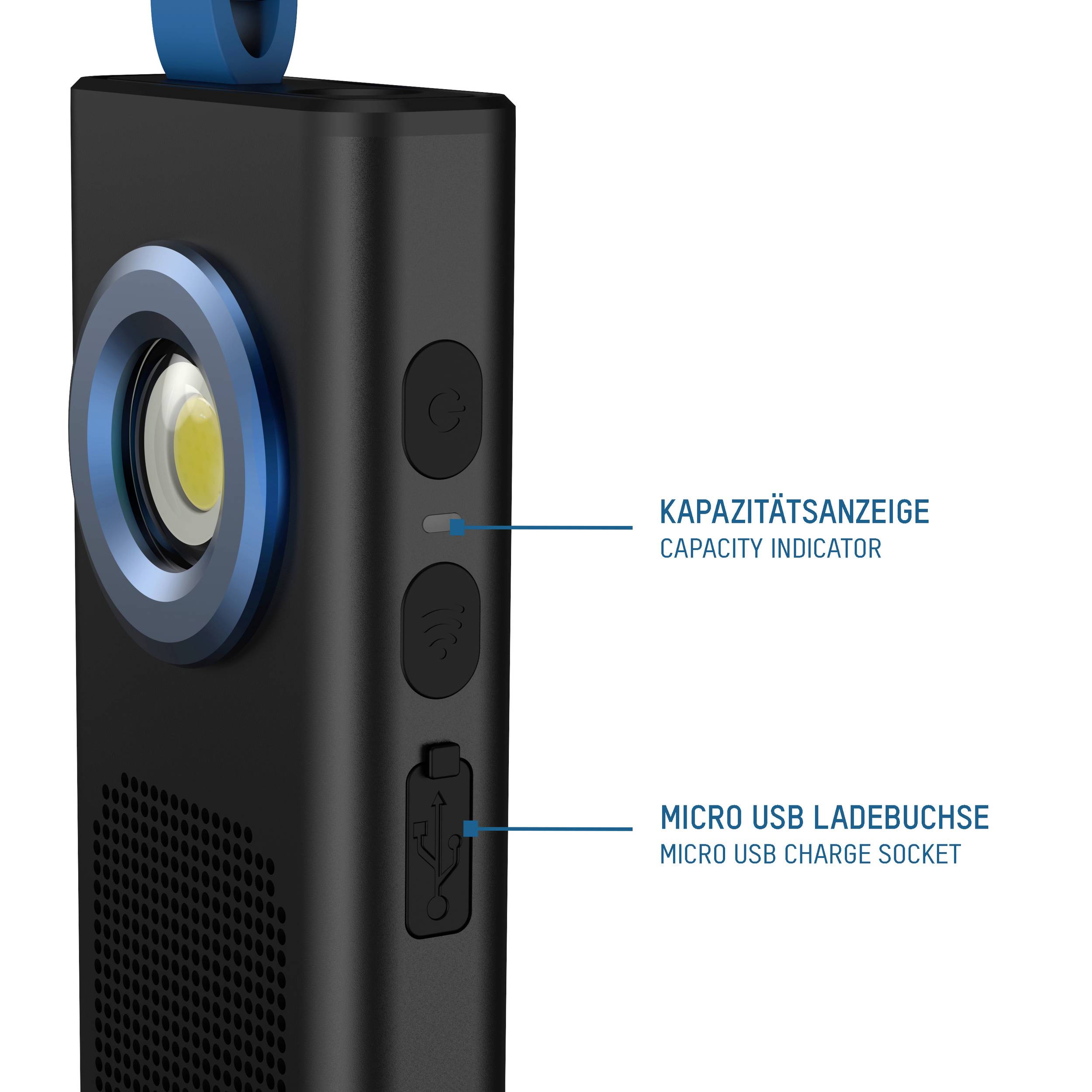 Ansmann WL500R-Sound LED Arbeitsleuchte akkubetrieben 500 lm 186 g